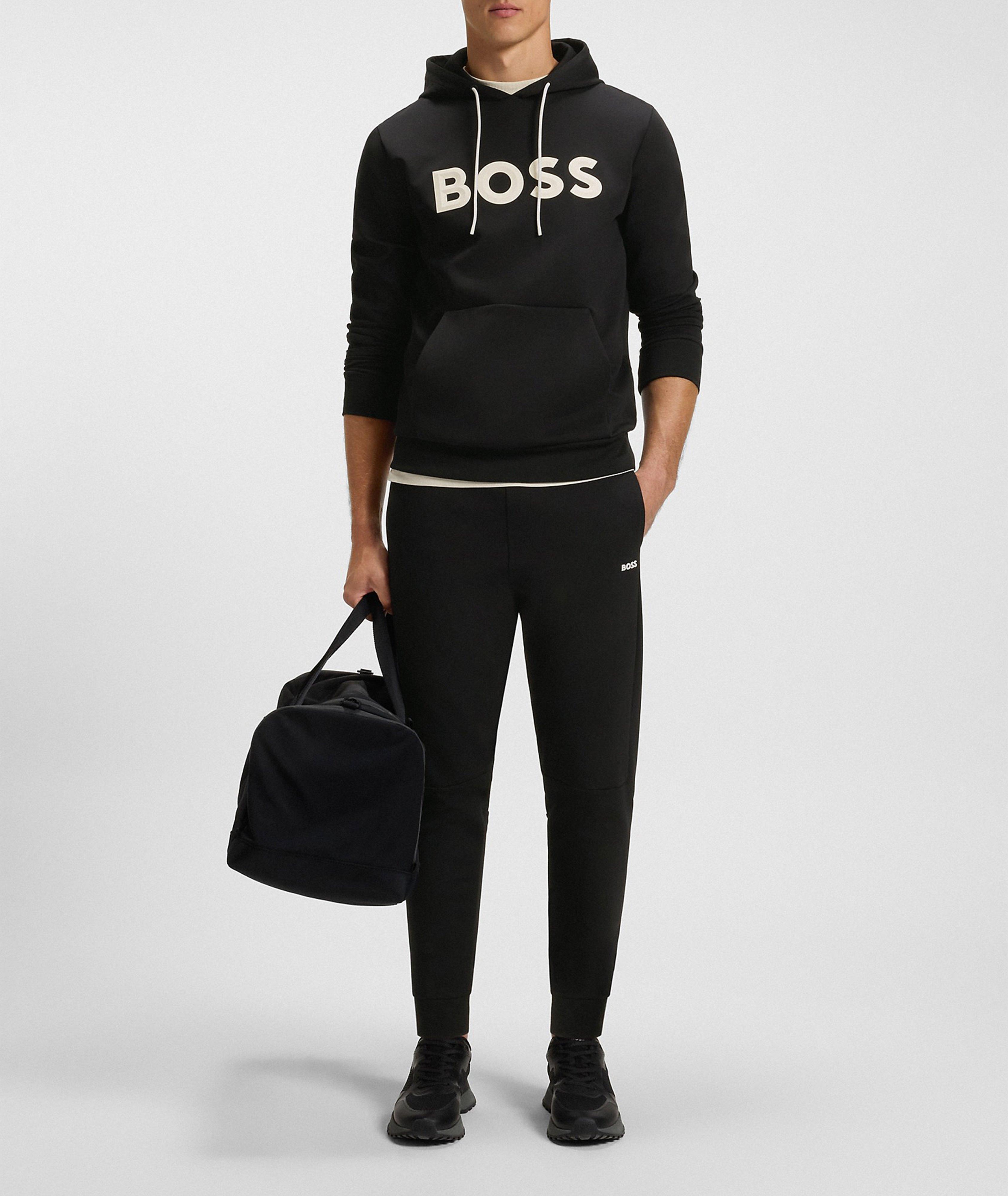 Pantalon sport en mélange de coton à détails contrastants image 5