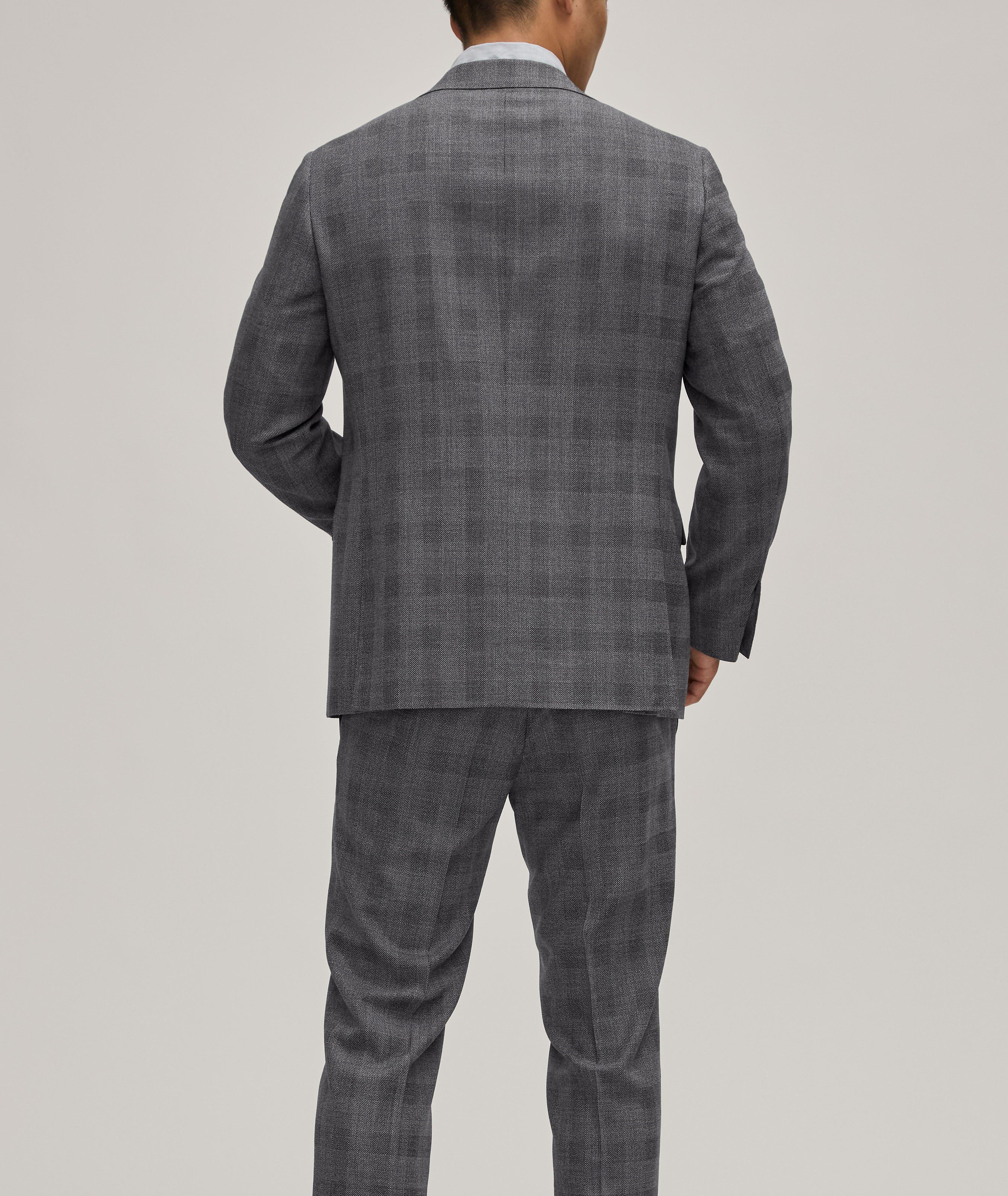 Capri Textured Windowpane Wool Suit  image 2