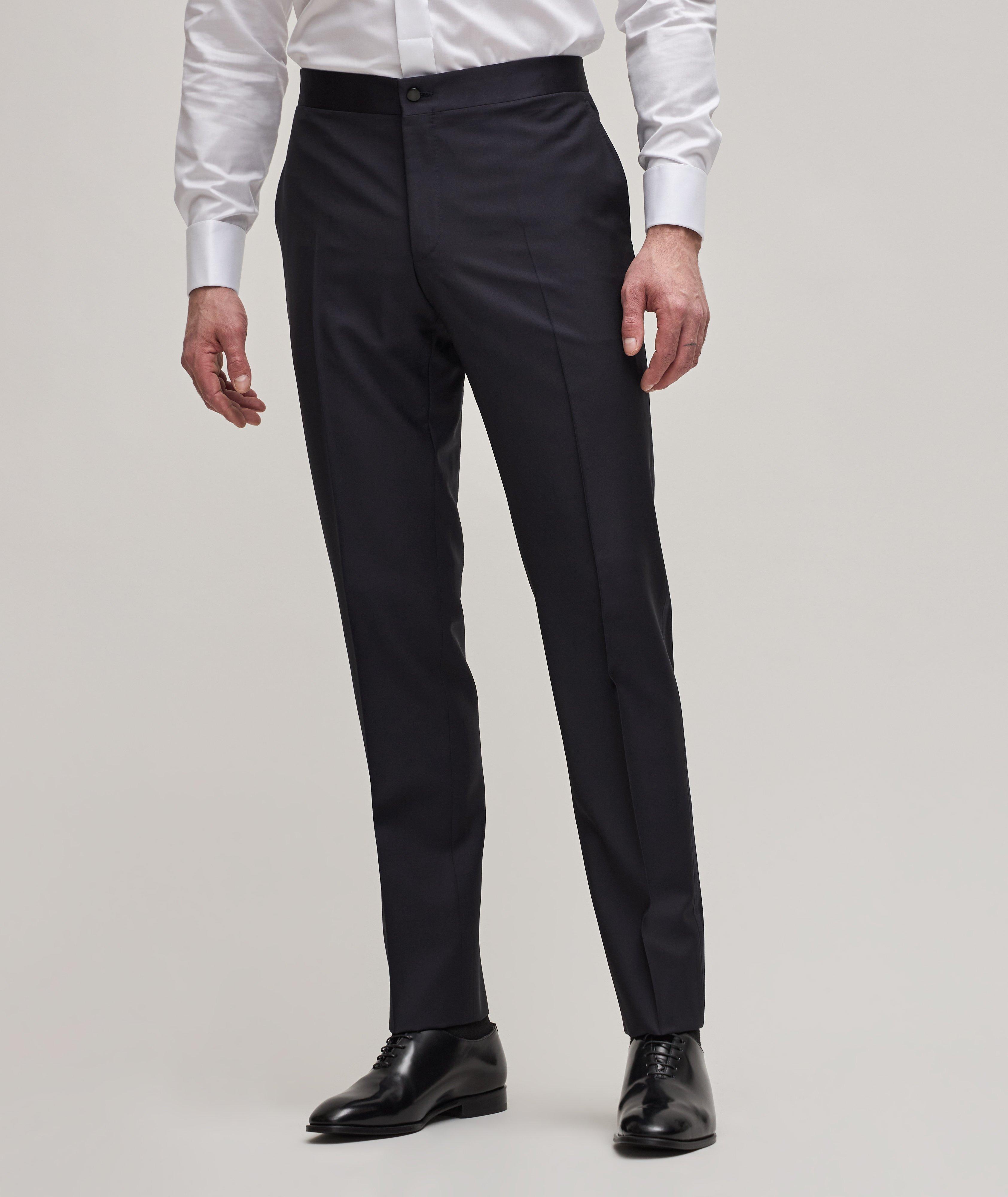 Wool-Mohair Formal Tux Trousers image 1