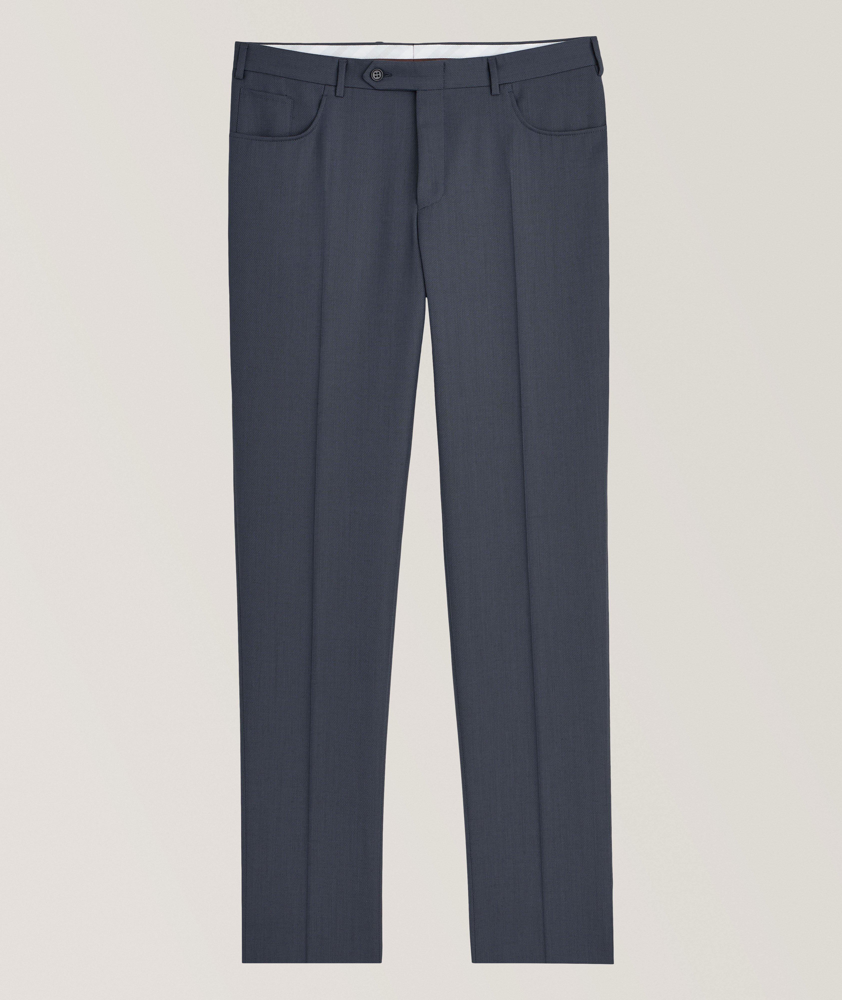 Canali Five-Pocket Wool Dress Pants