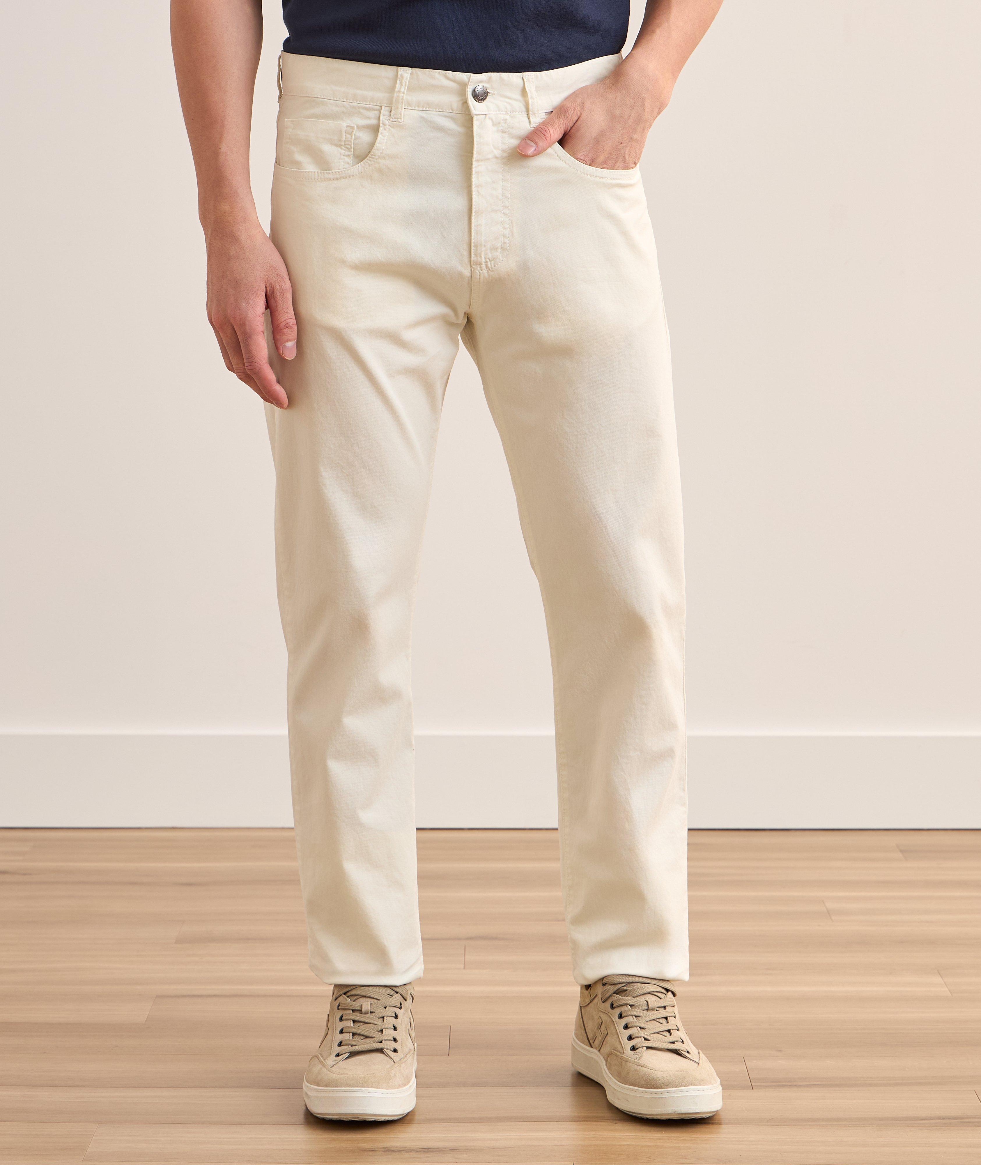 Pantalon en coton extensible image 2