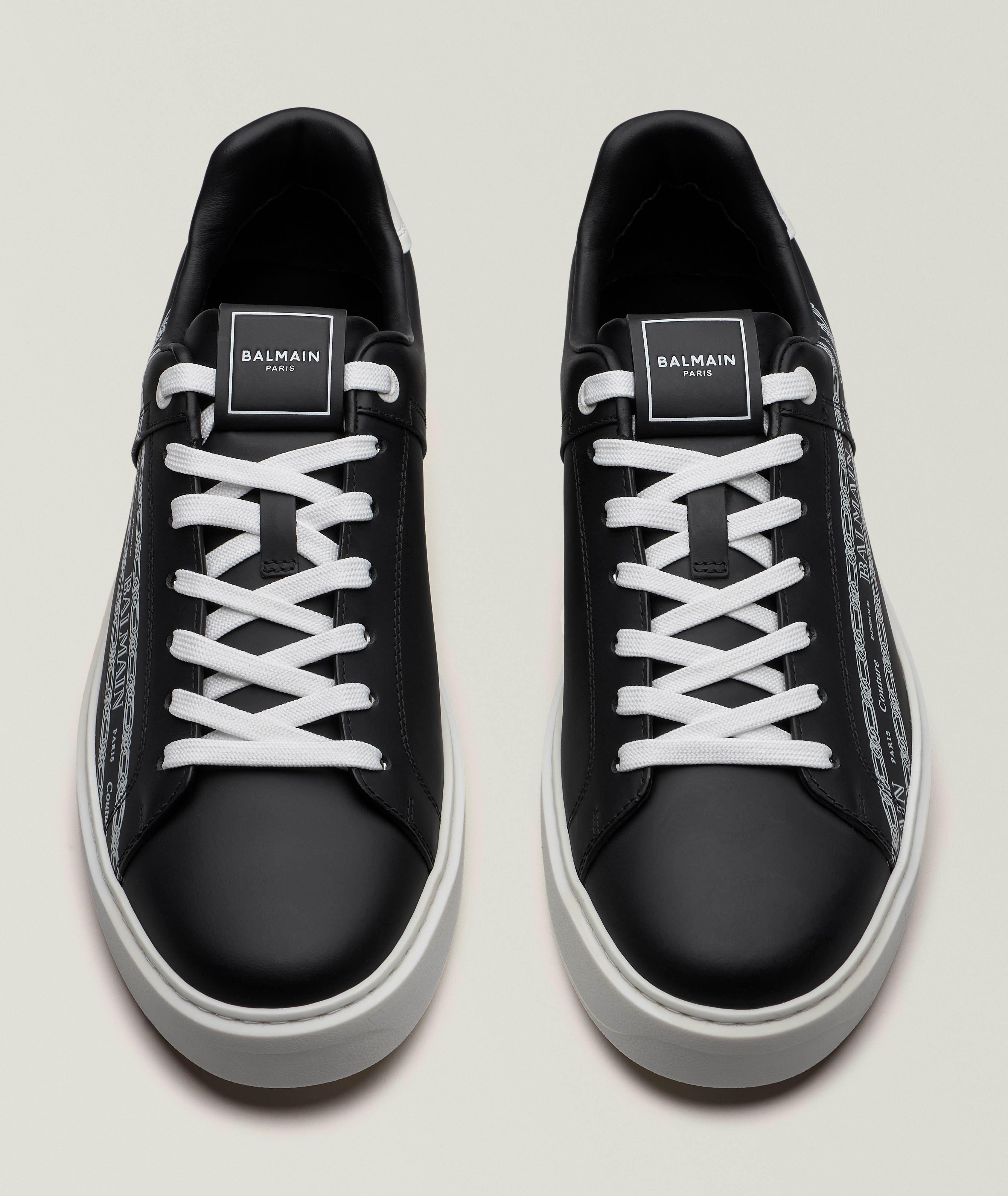 B-Court Chain Logo Leather Sneakers image 1