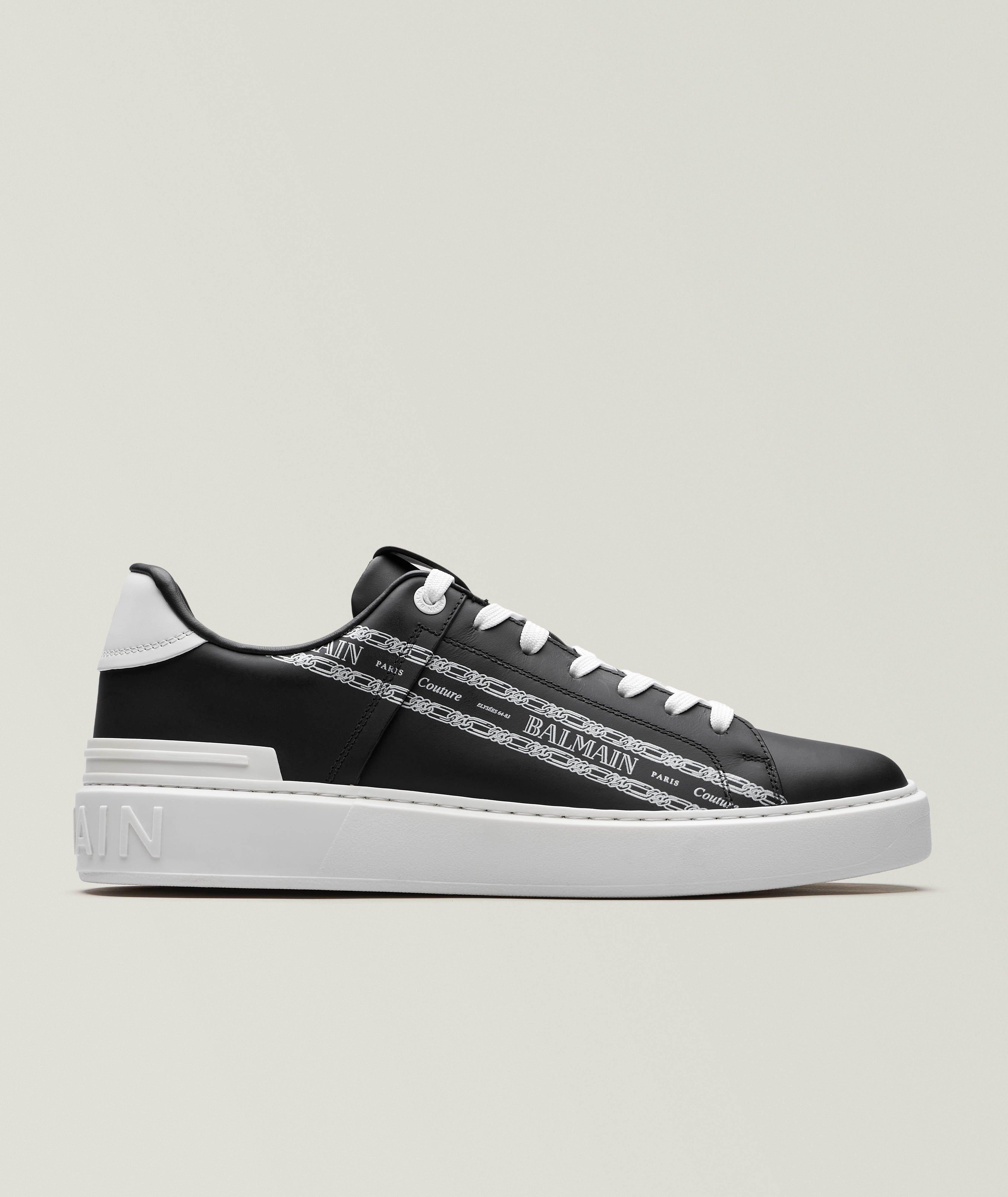 B-Court Chain Logo Leather Sneakers image 0