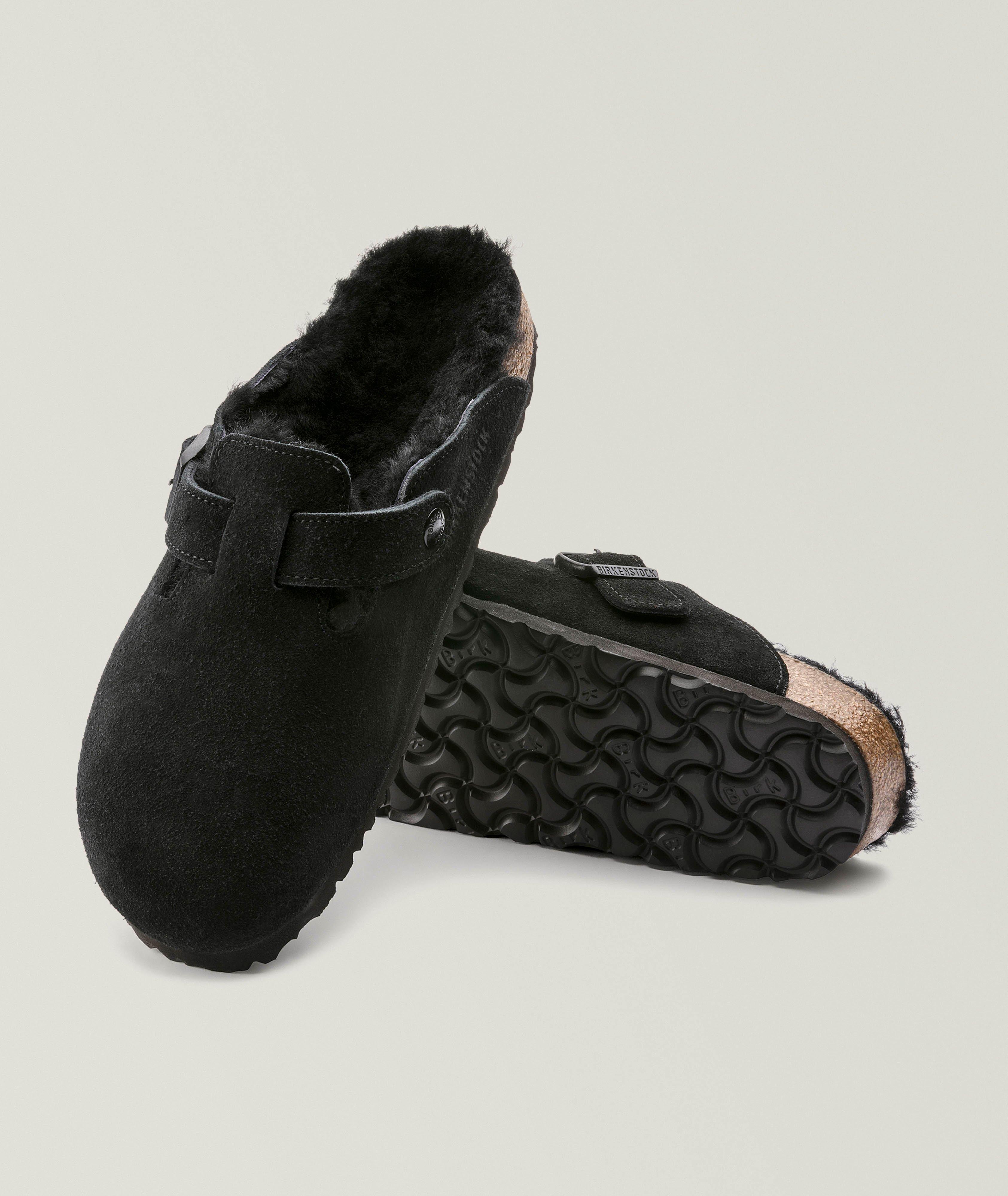 Boston Shearling-Lined Suede Leather Mules image 2