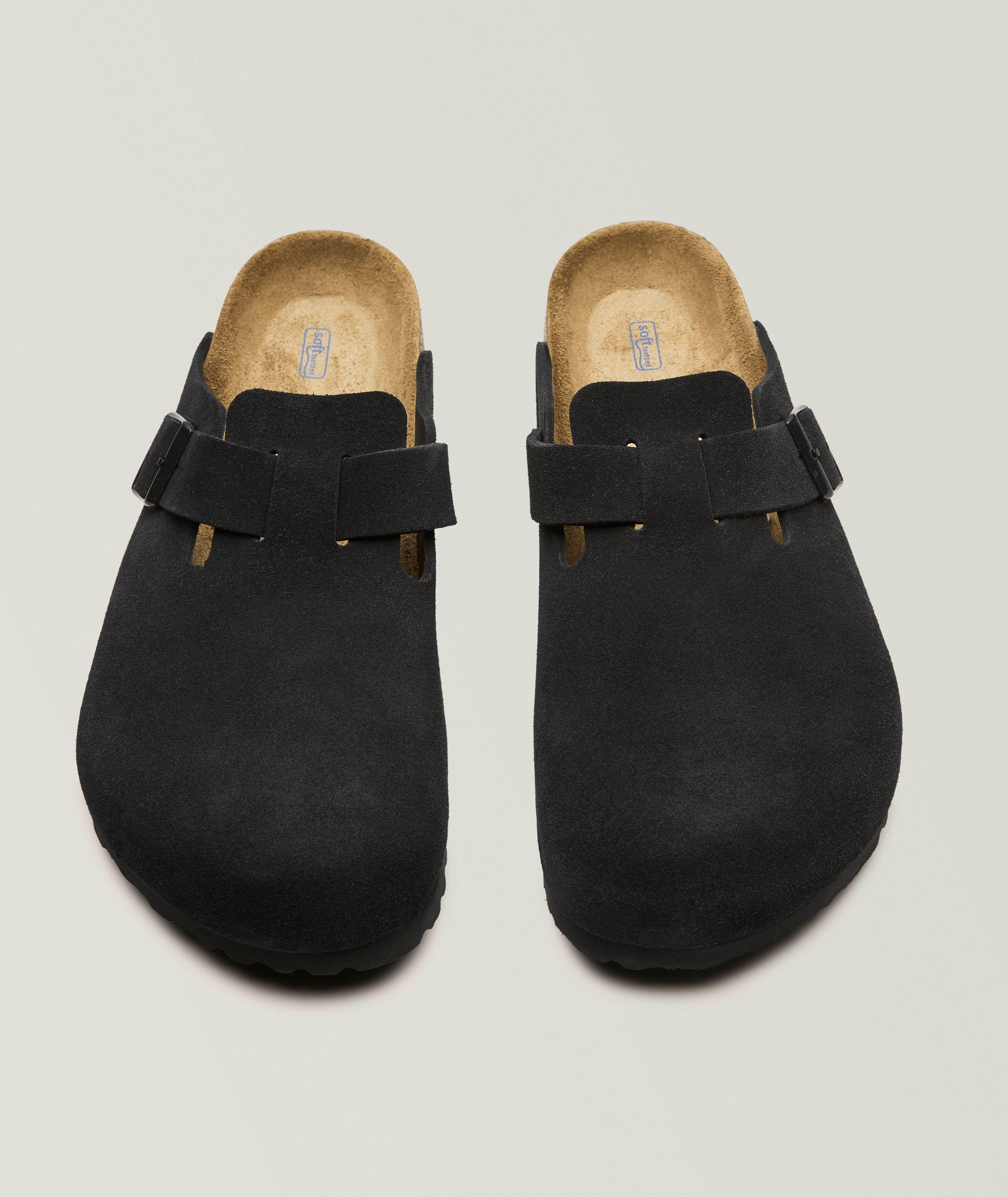 Boston Soft Footbed Suede Leather Mules image 1