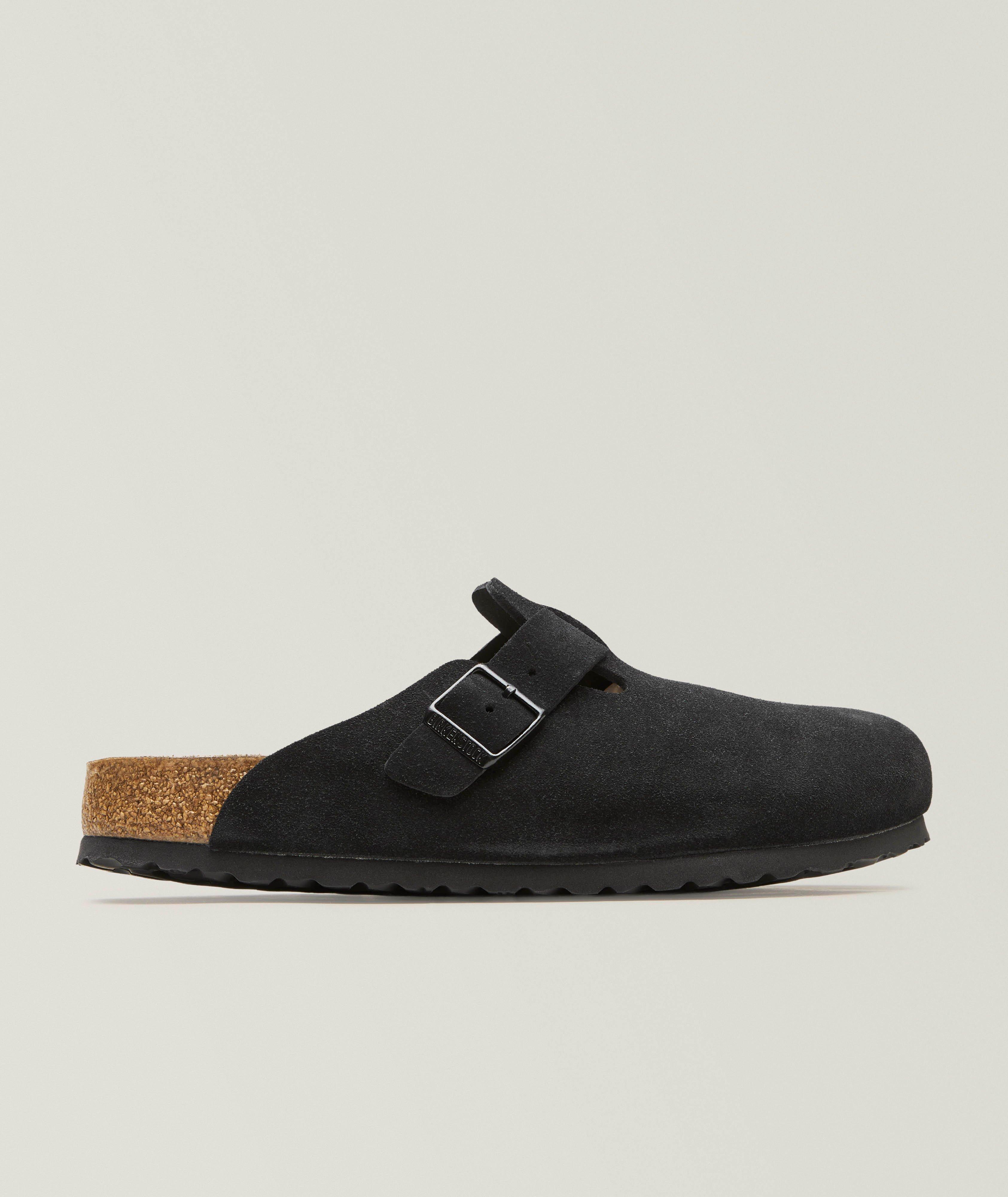 Boston Soft Footbed Suede Leather Mules image 0