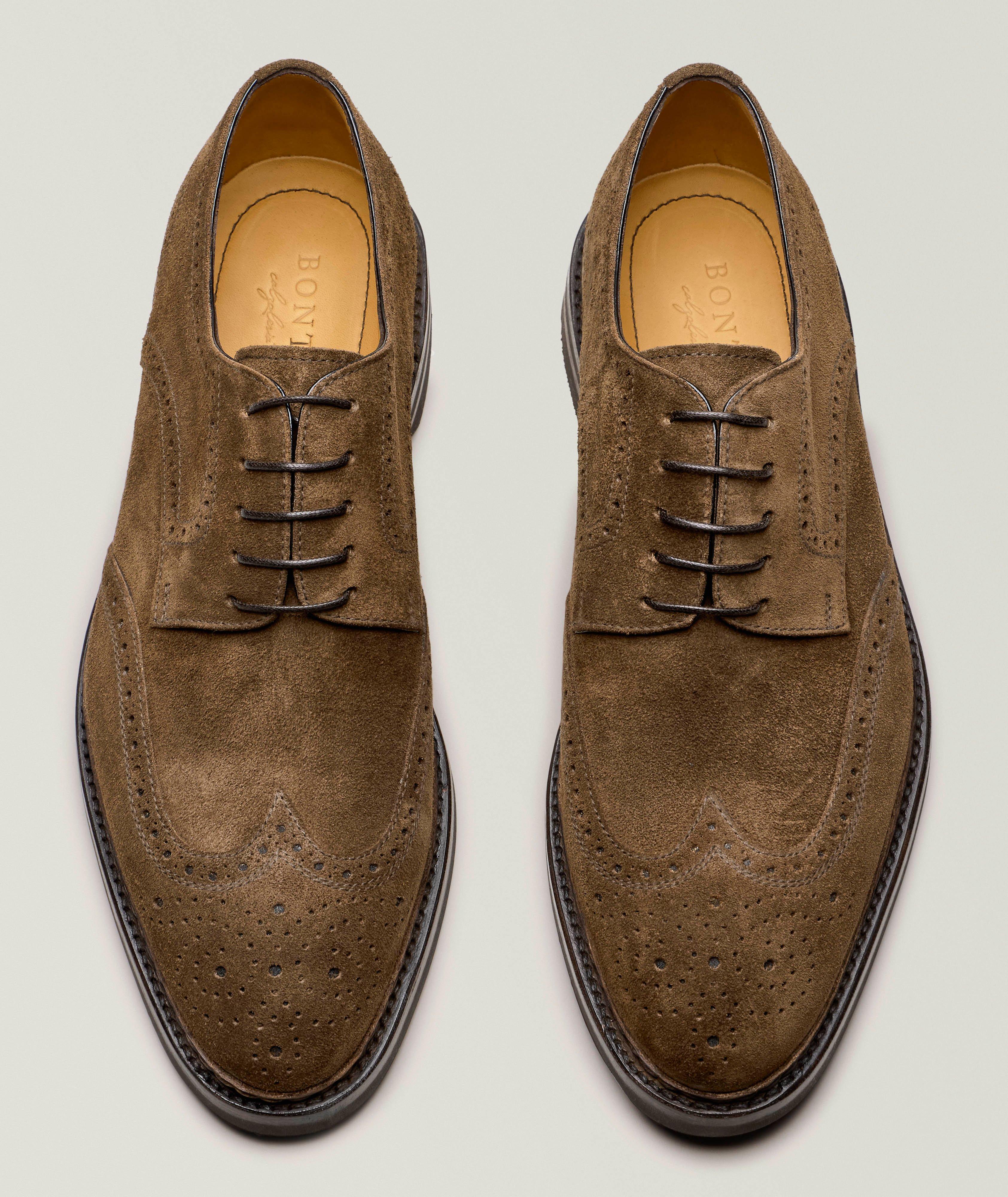 Suede Wingtip Derbies image 1