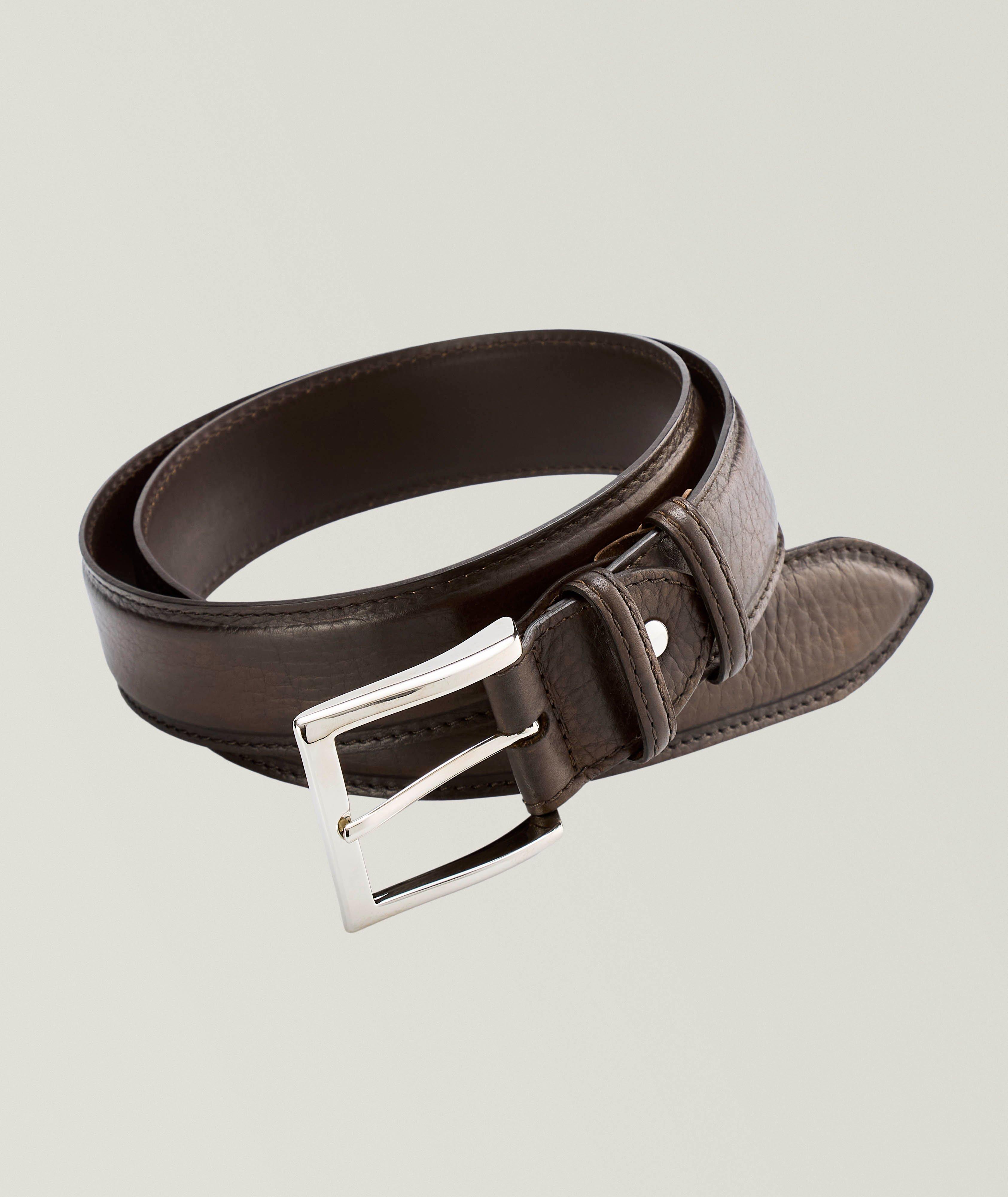 Pebble Grain Leather Belt image 0