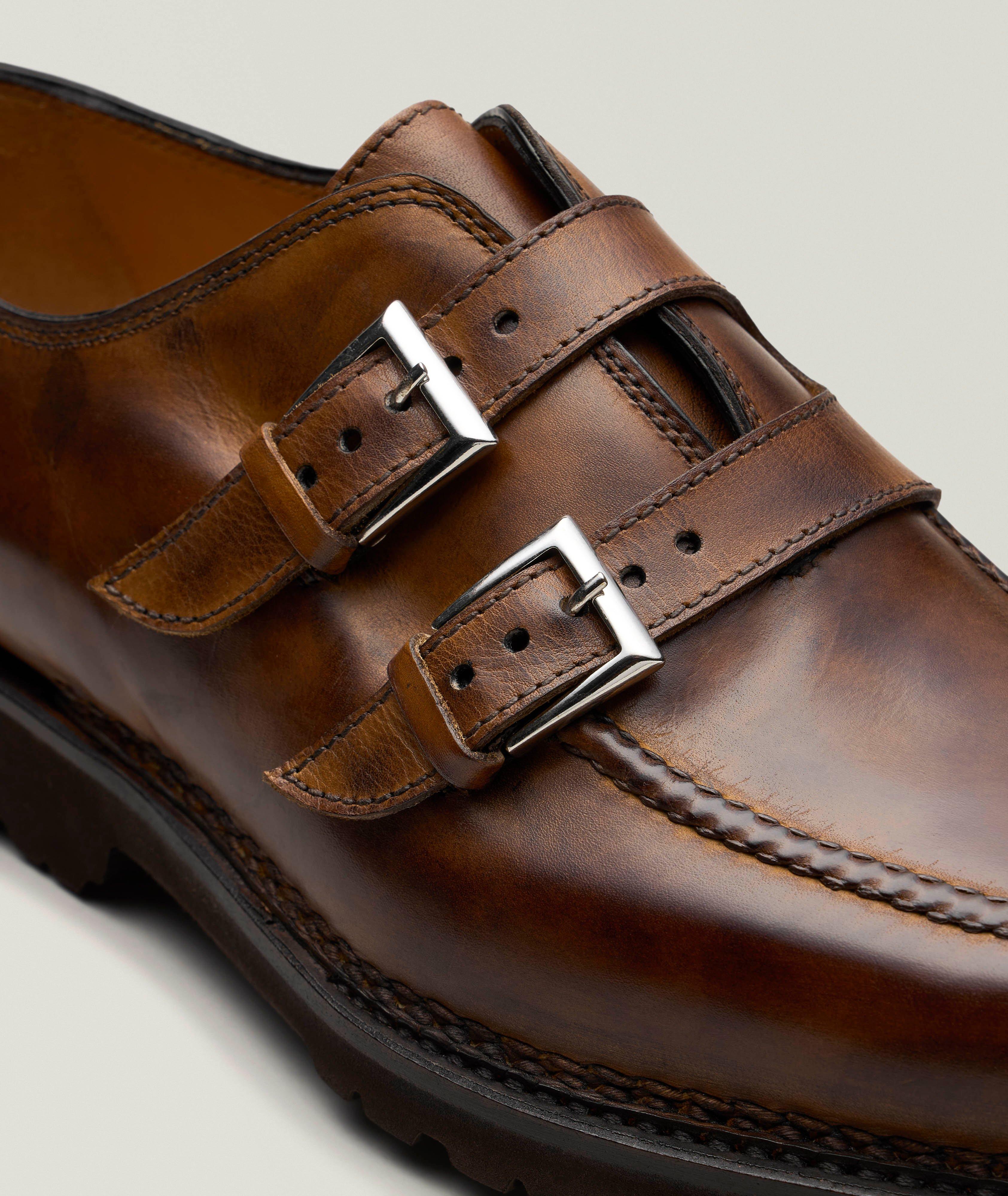Burnished Leather Double Monkstraps  image 2