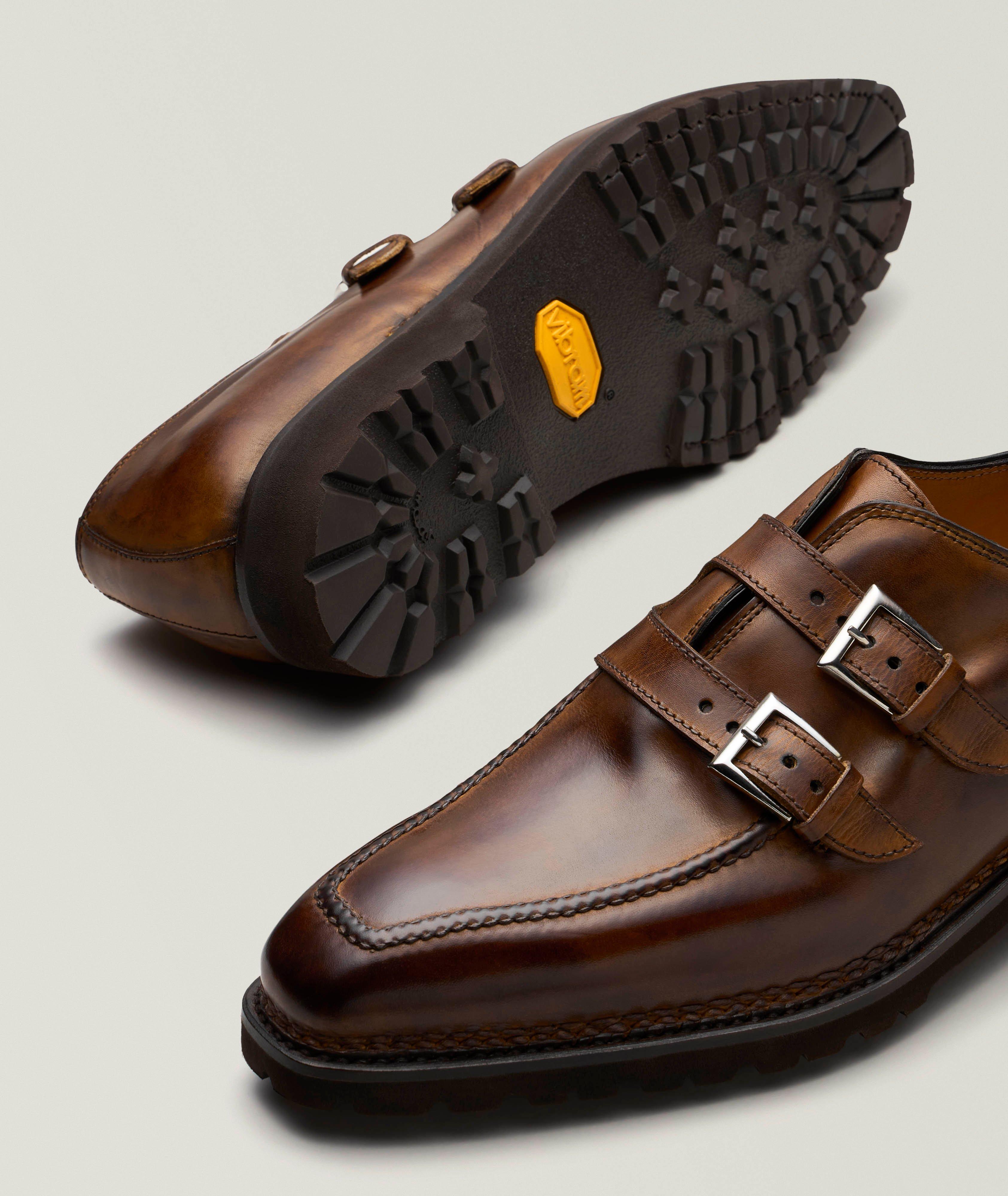 Burnished Leather Double Monkstraps  image 3