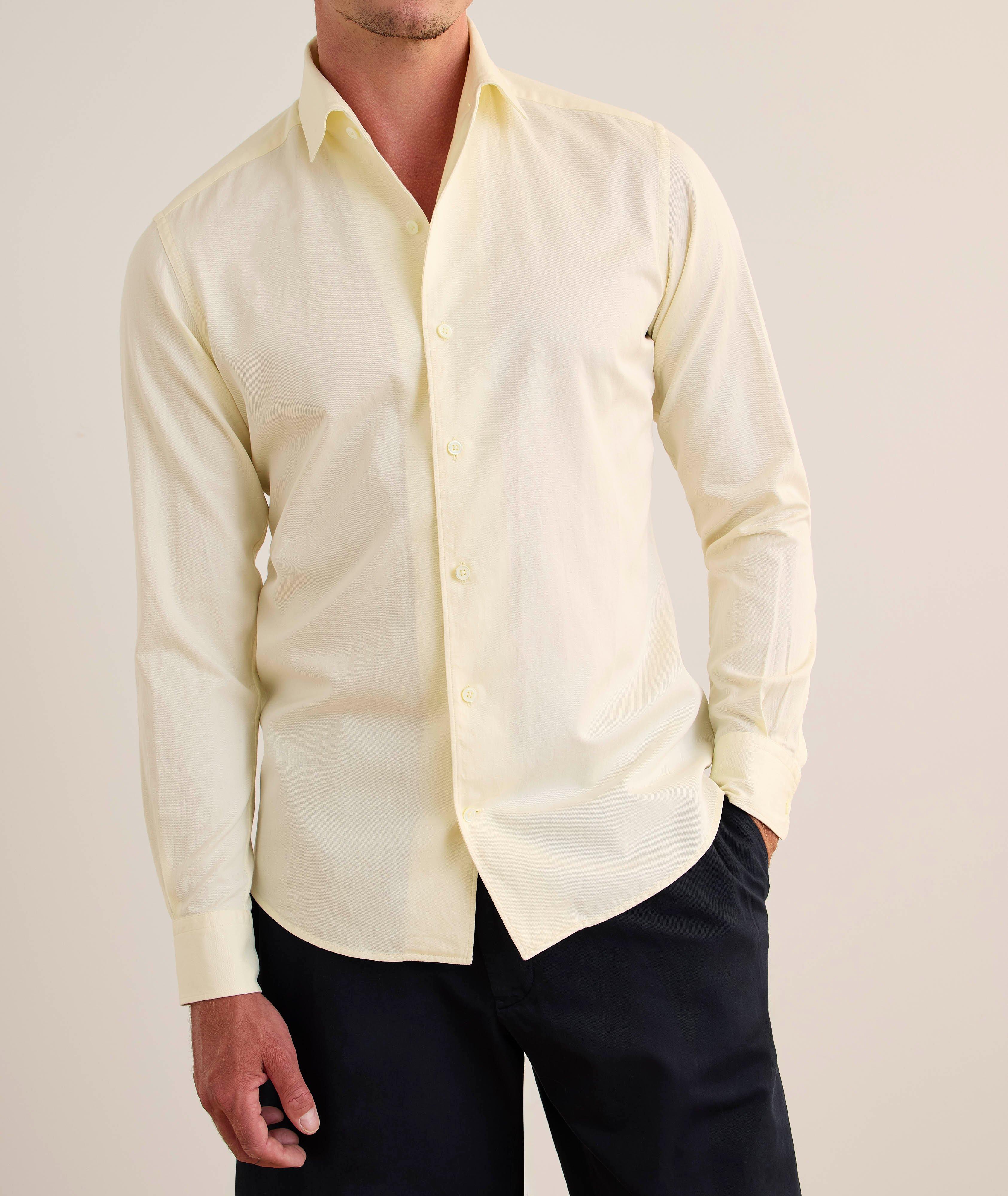 Chemise en denim de coton et de lin image 1