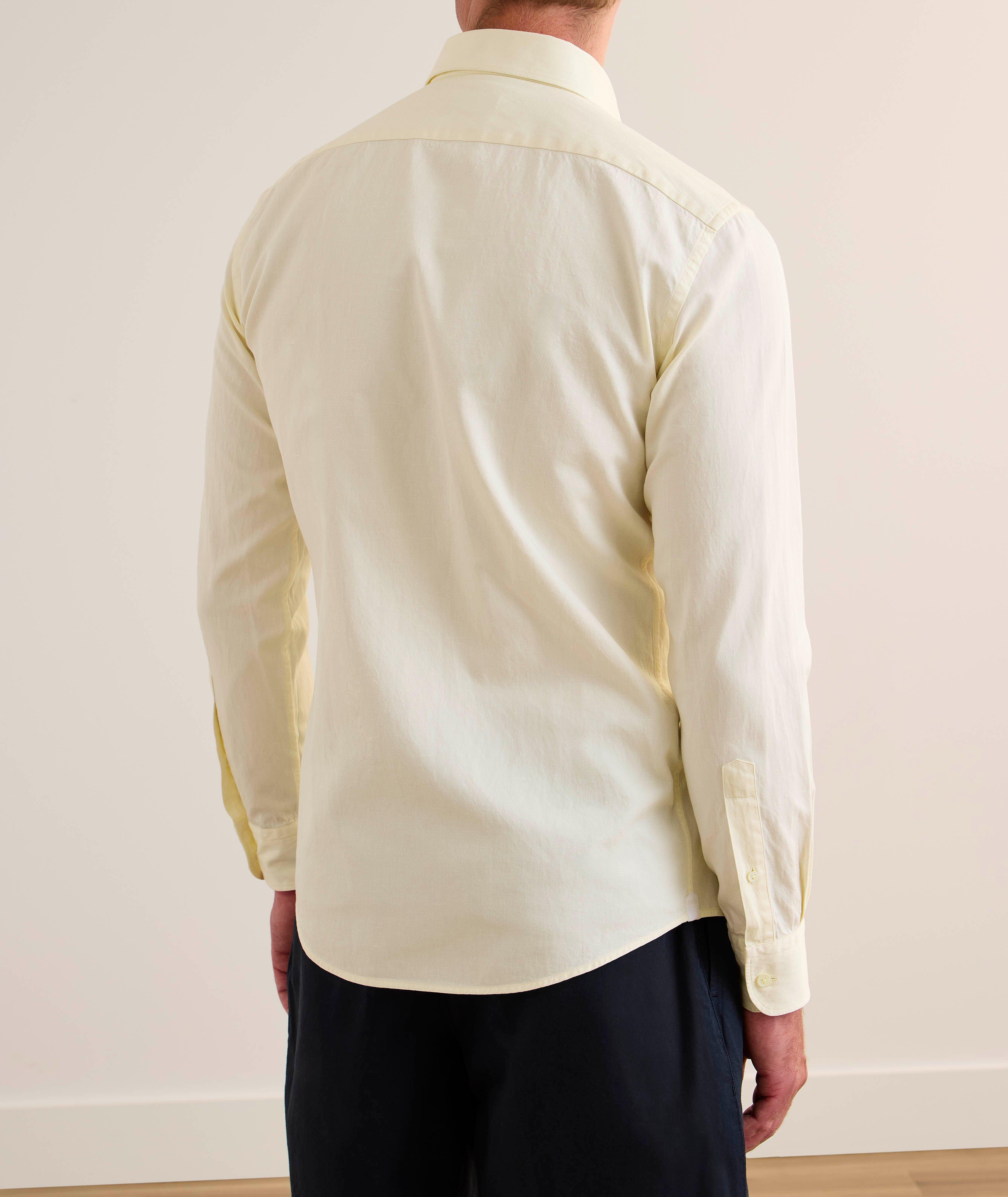 Chemise en denim de coton et de lin image 2