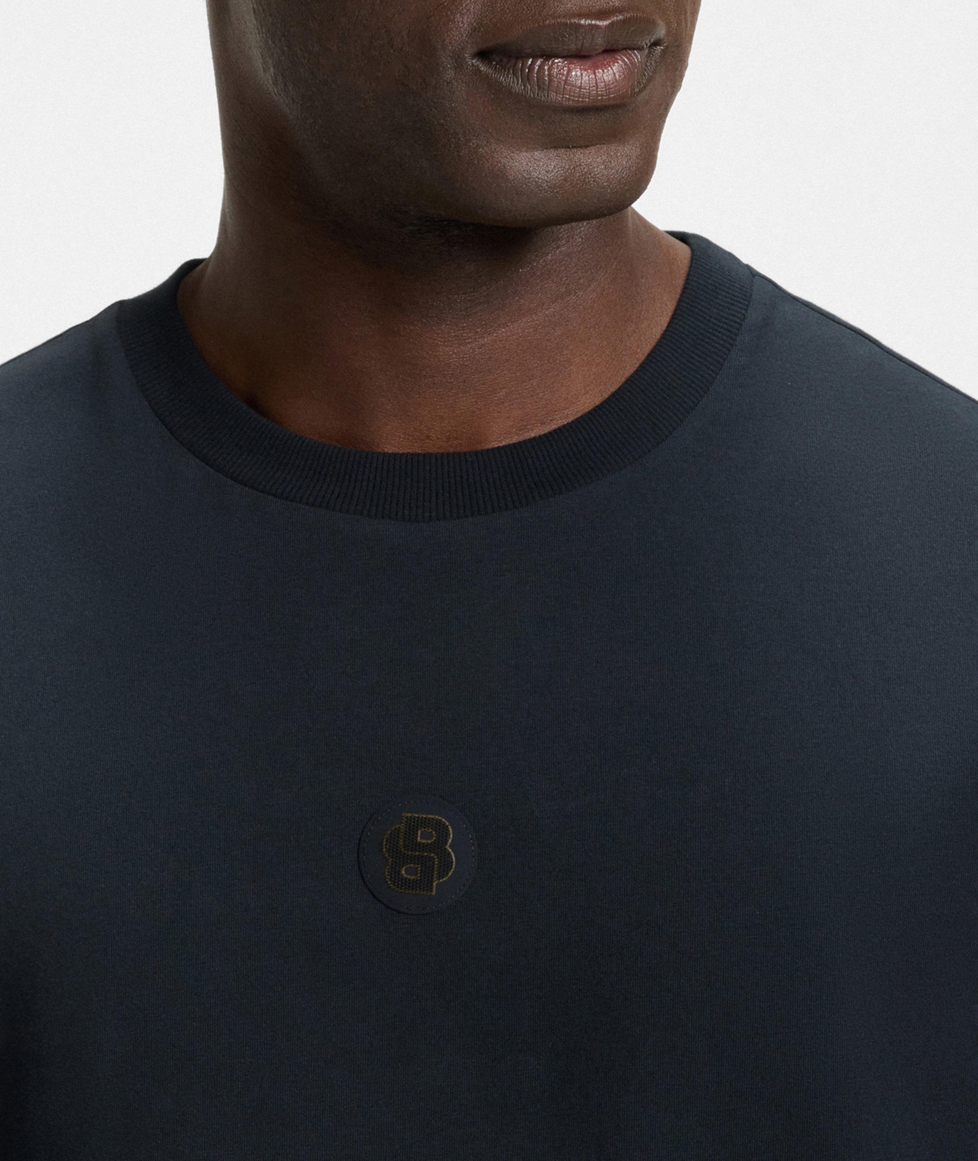T-shirt en coton extensible à monogramme double image 3