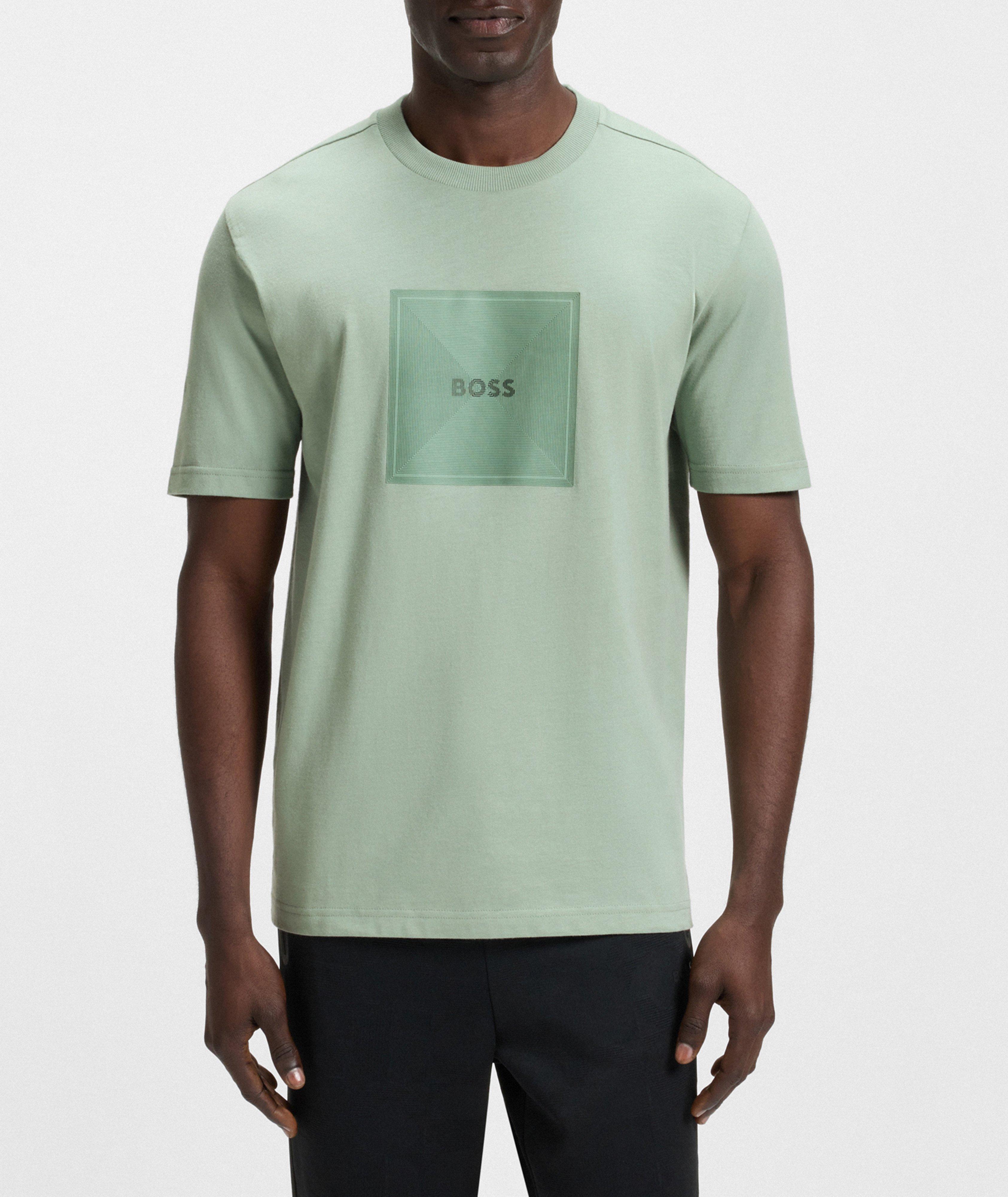 Logo-Print Cotton Crewneck T-Shirt  image 1