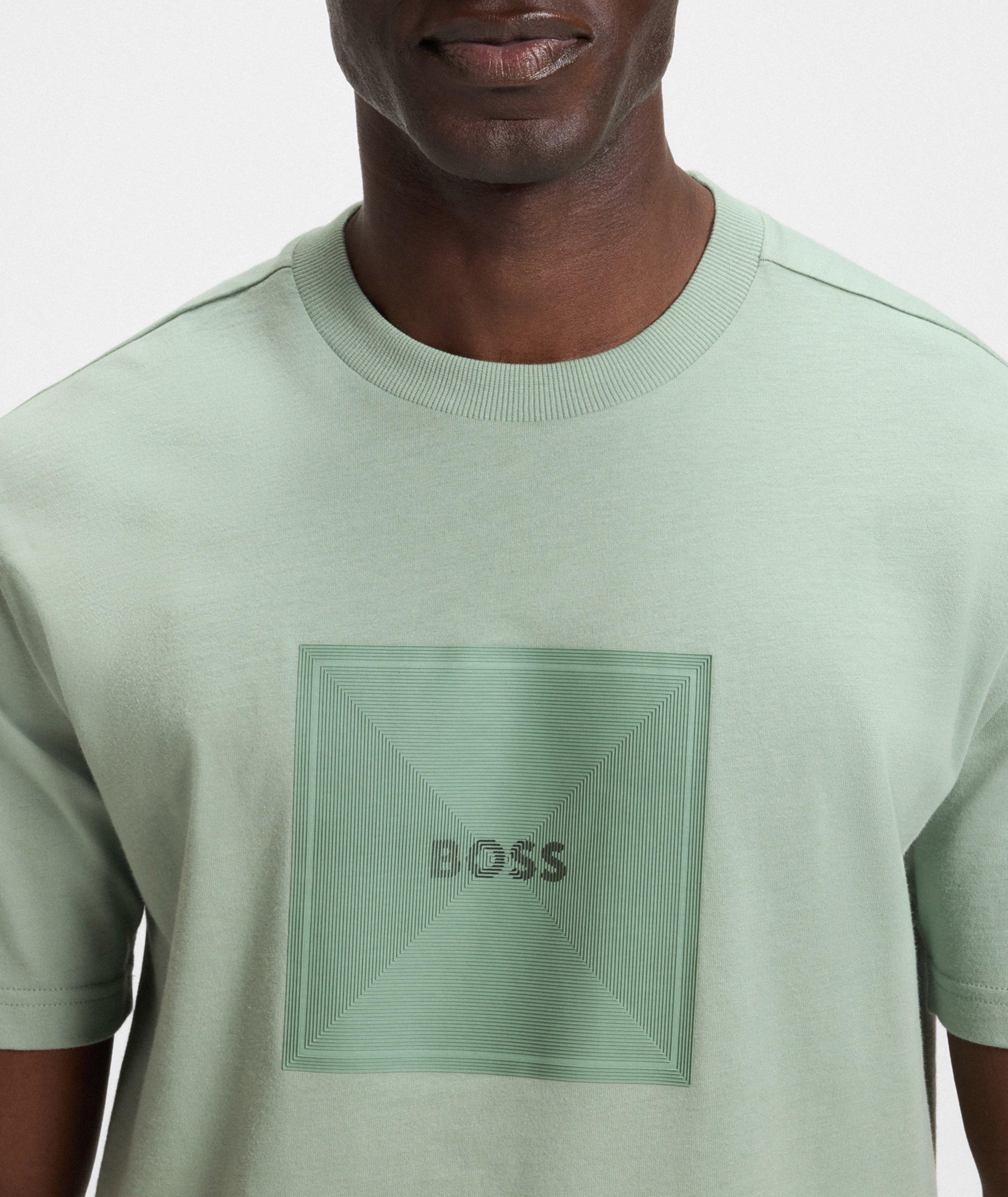 Logo-Print Cotton Crewneck T-Shirt  image 3