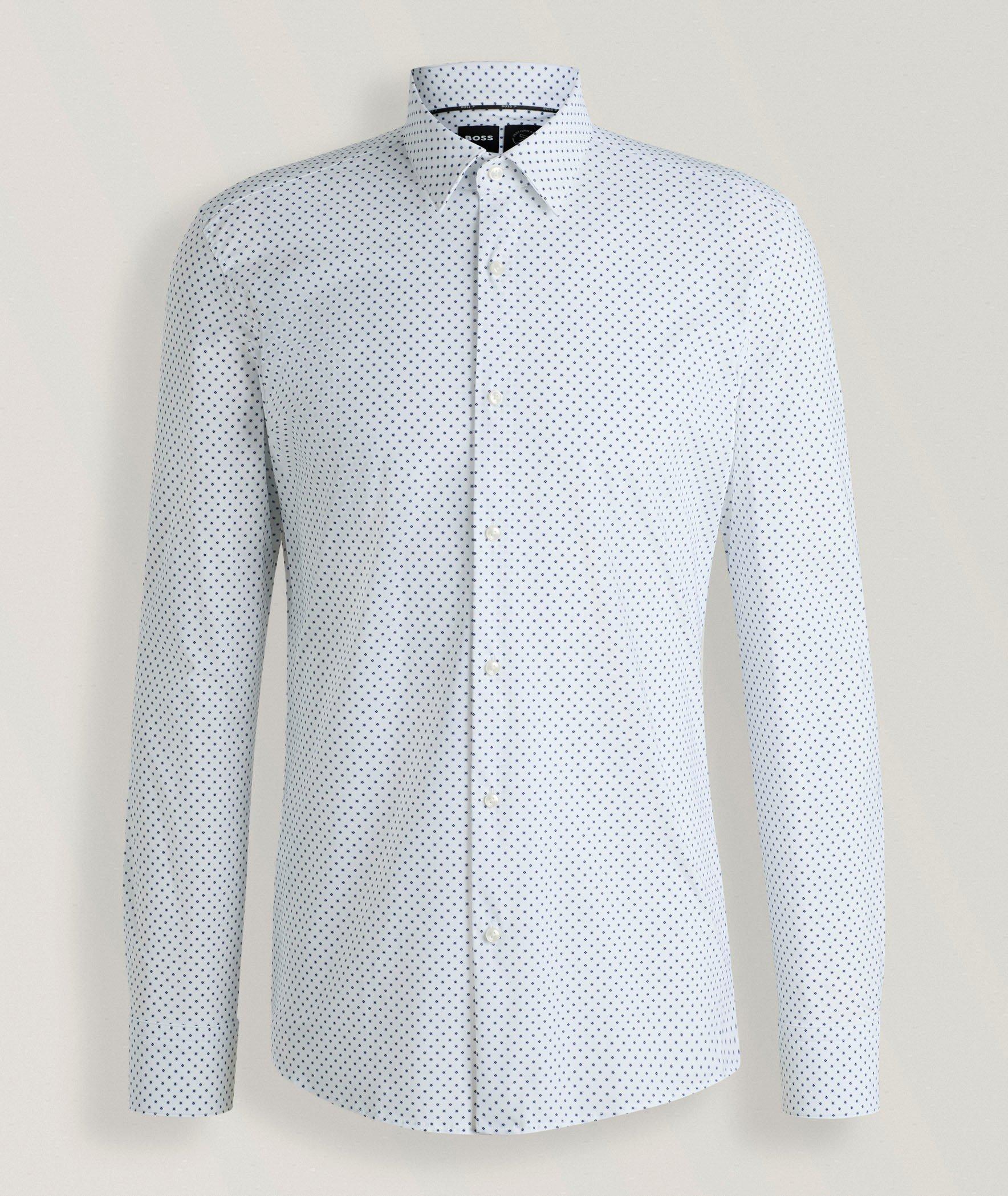 Hank Dot-Print Jersey Dress Shirt  image 0