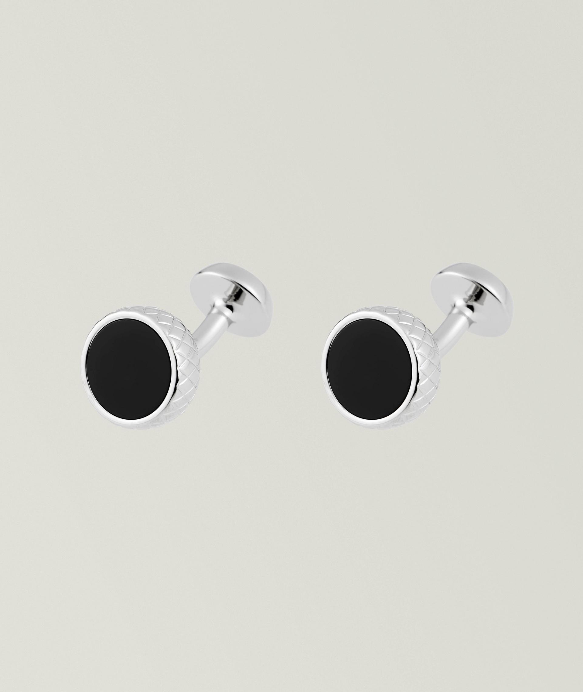 Enamel Round Cufflinks image 0