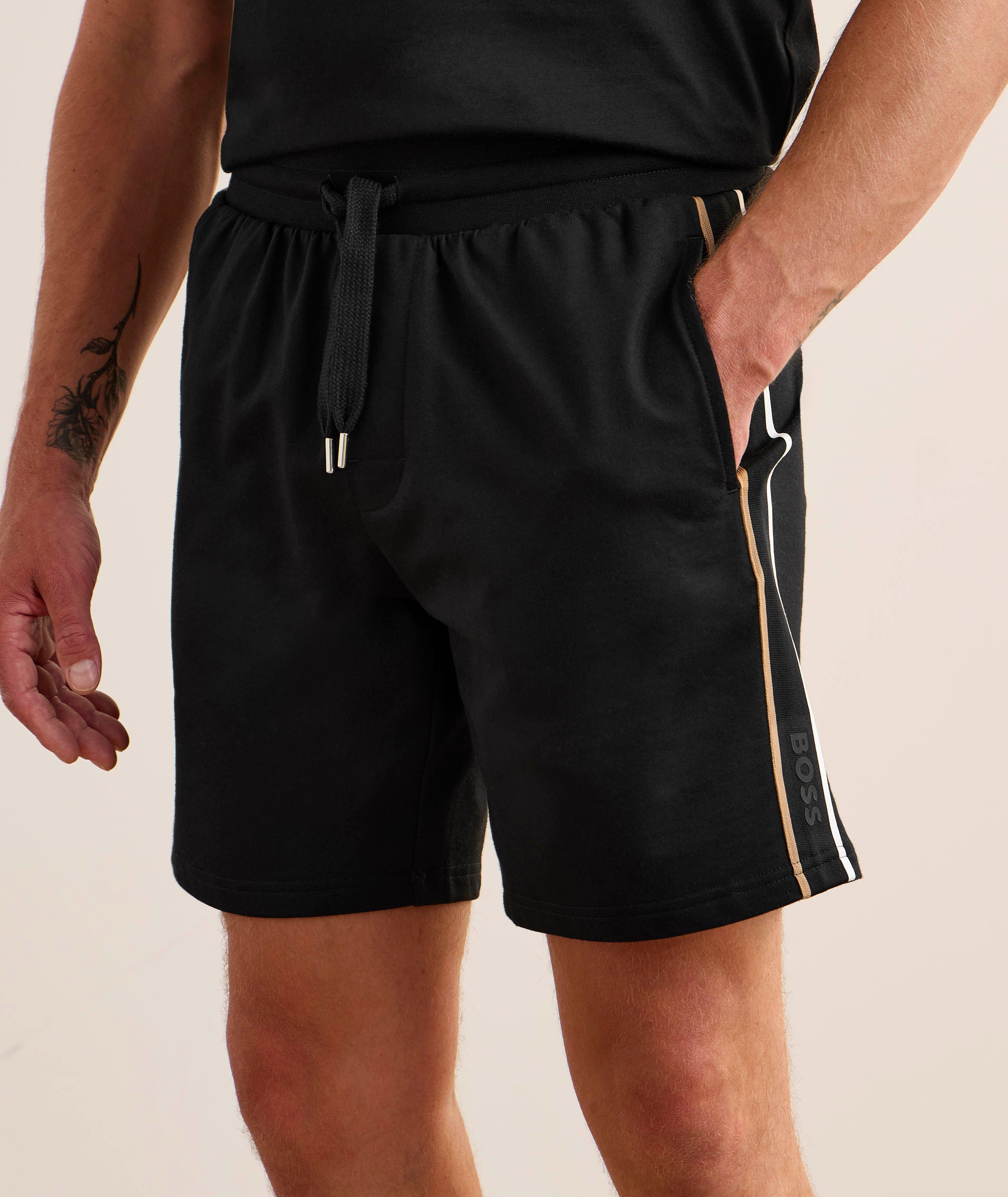 Iconic Striped Trim Cotton Shorts image 1