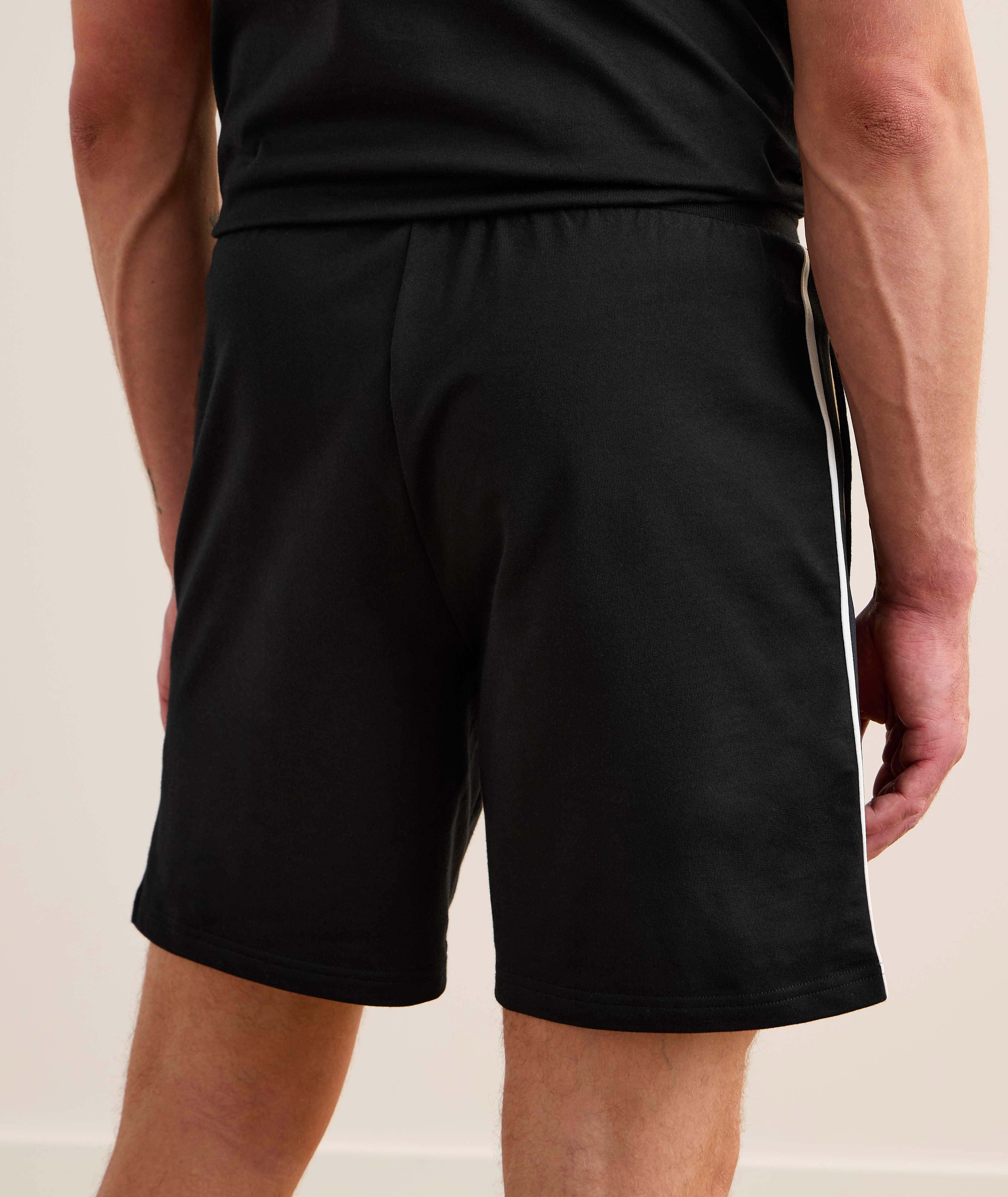 Iconic Striped Trim Cotton Shorts image 2