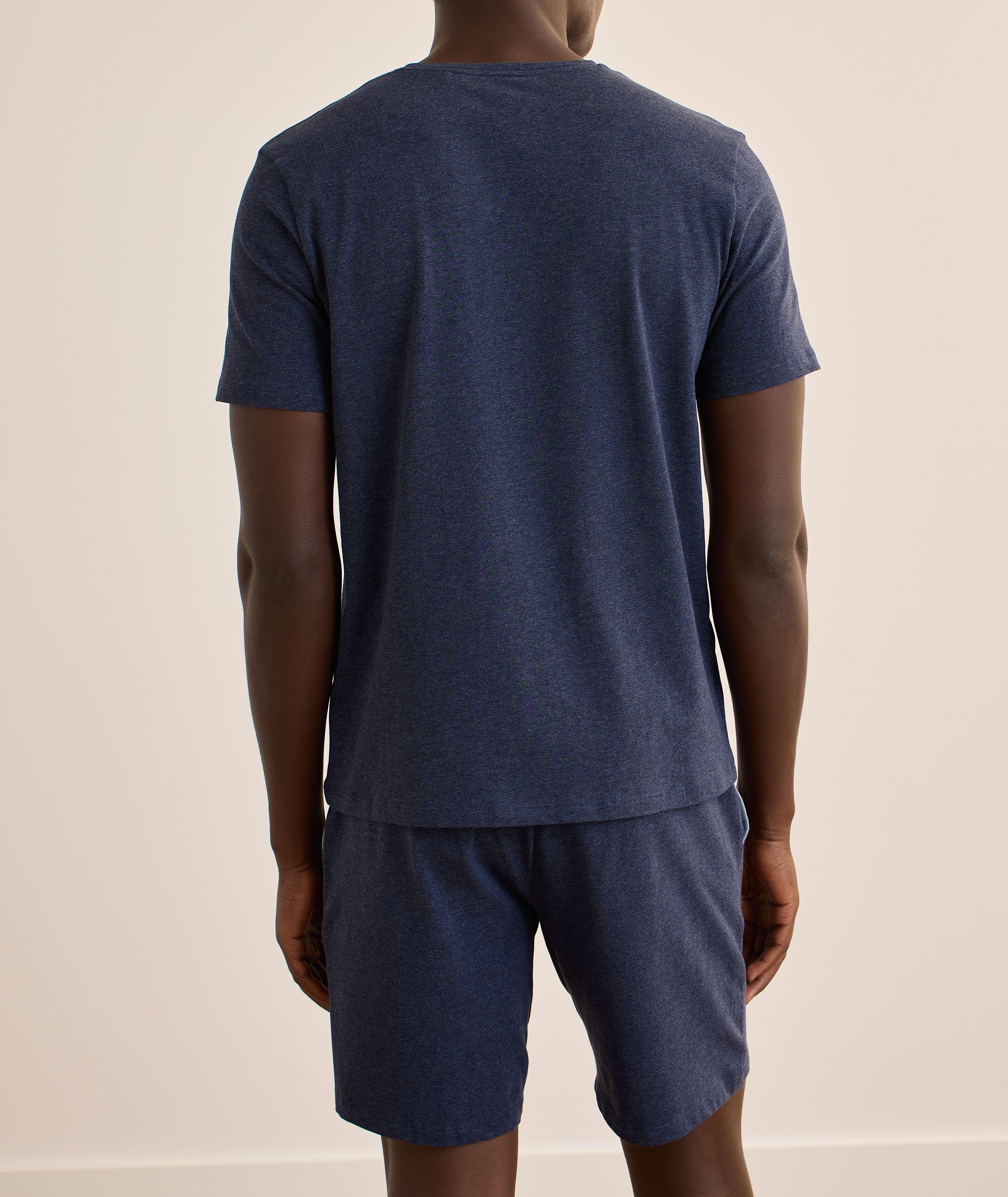 Mélange Stretch-Cotton Crewneck T-Shirt  image 2