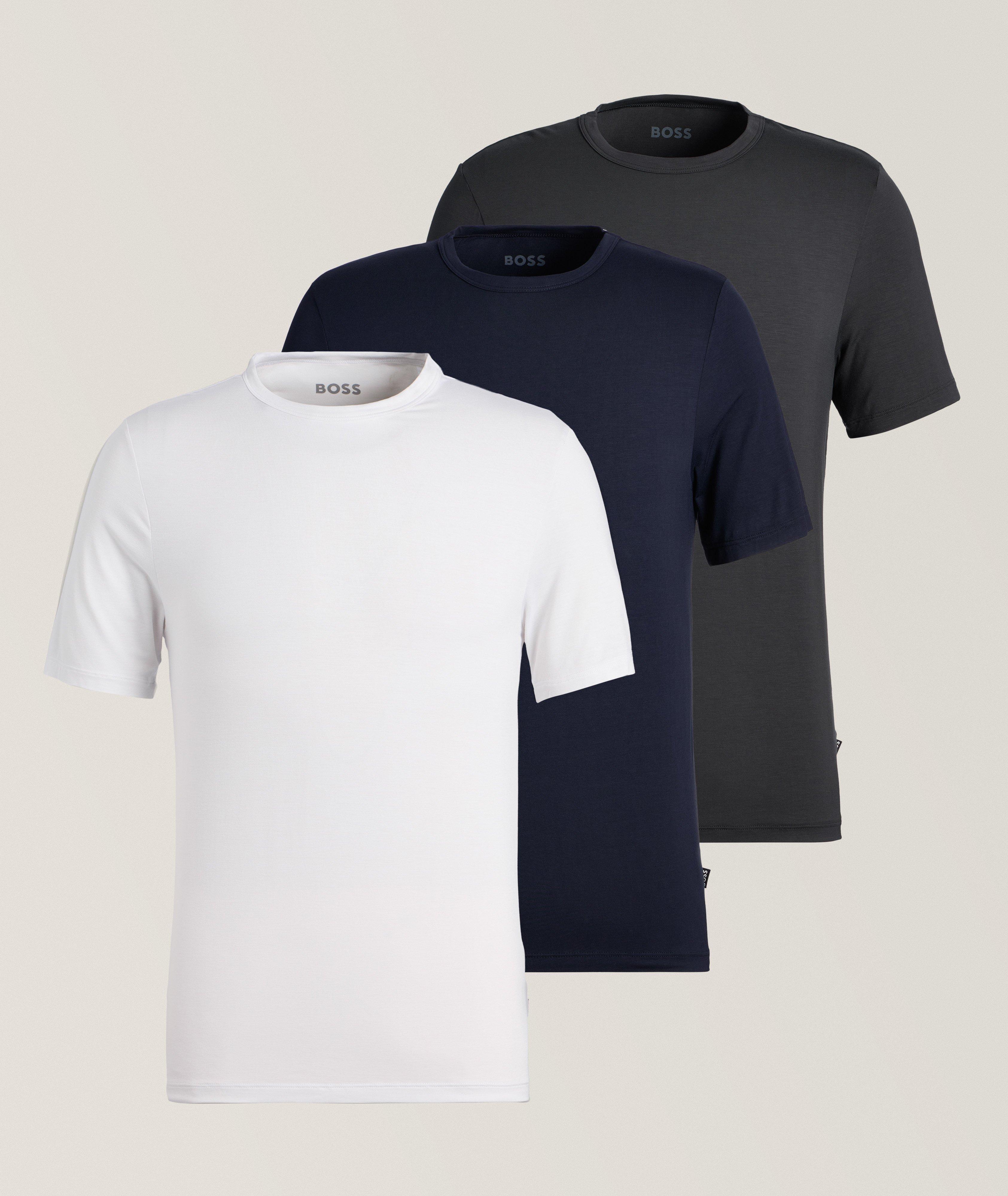Ensemble de trois t-shirts en fibres de bambou à encolure ronde image 0