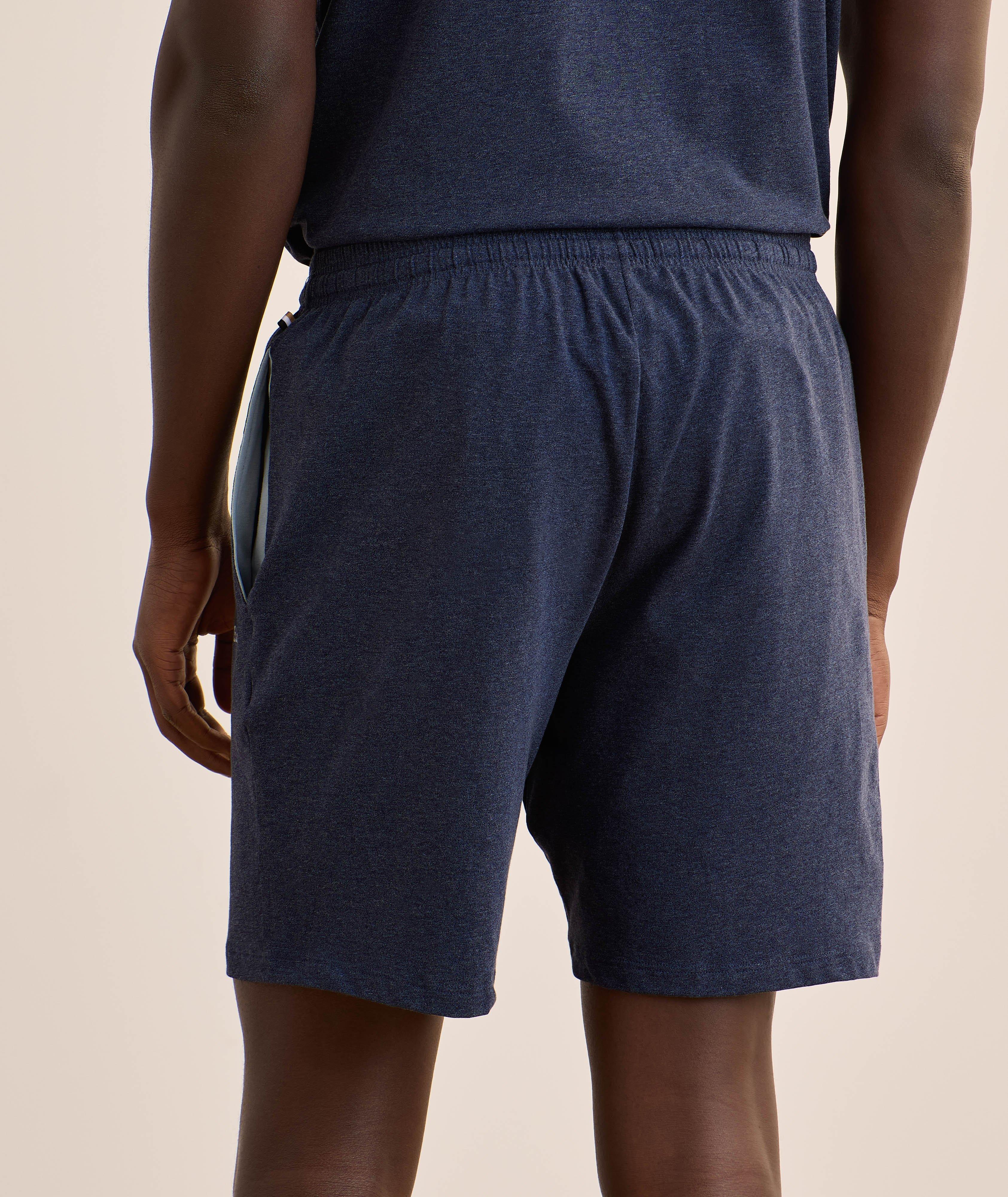 Mélange Stretch-Cotton Shorts image 2