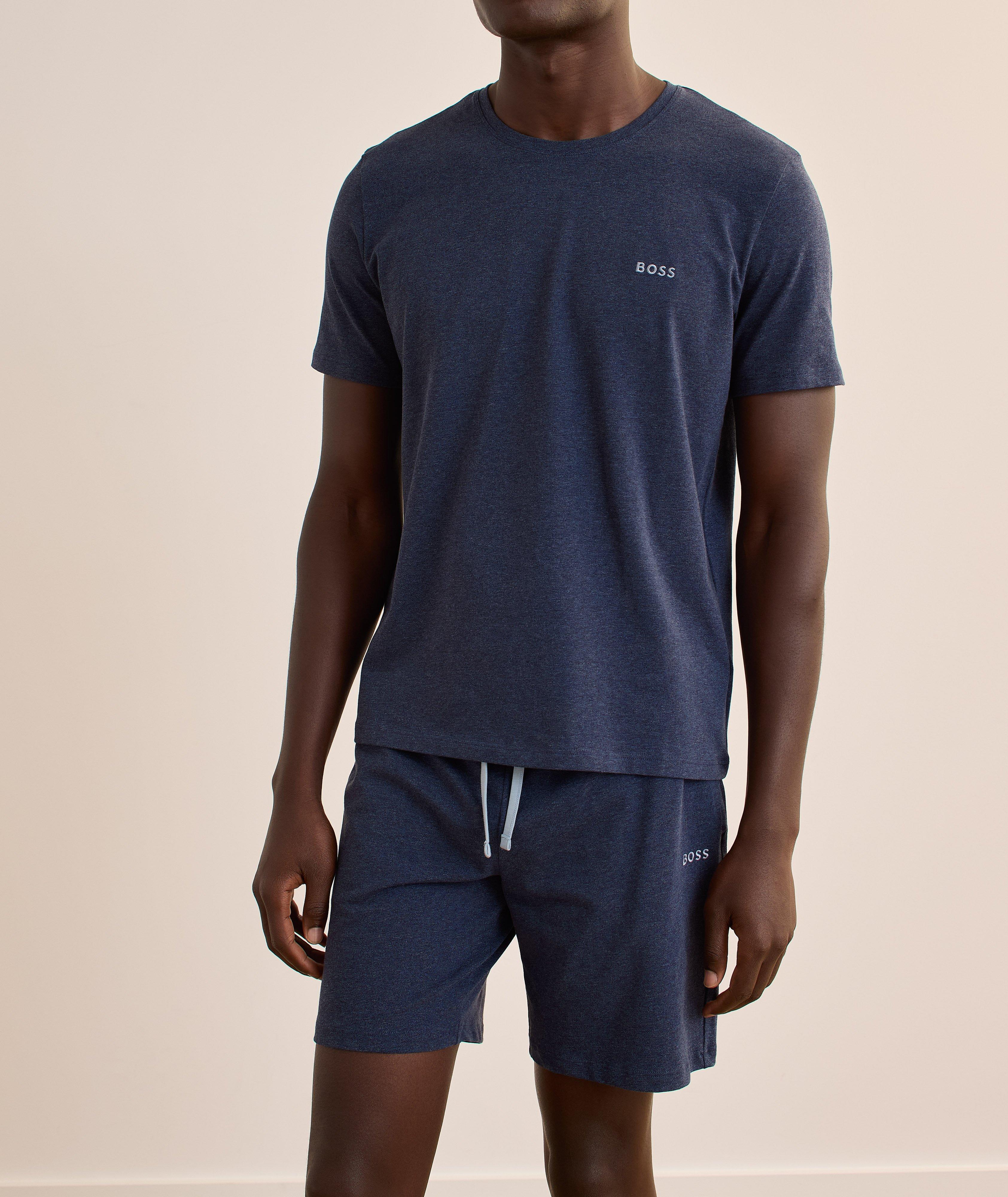 Mélange Stretch-Cotton Shorts image 3