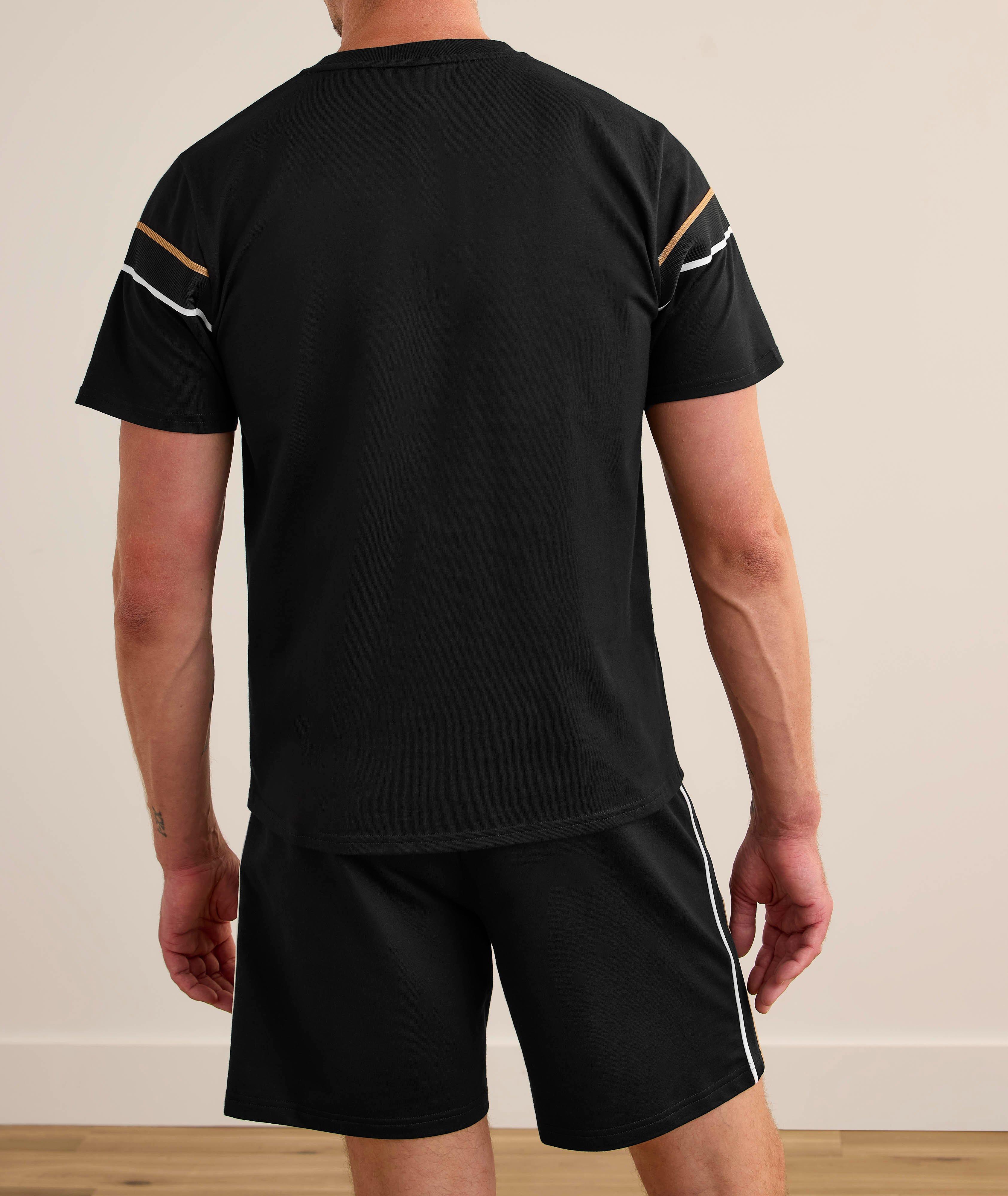 Iconic Striped Trim Cotton T-Shirt image 2