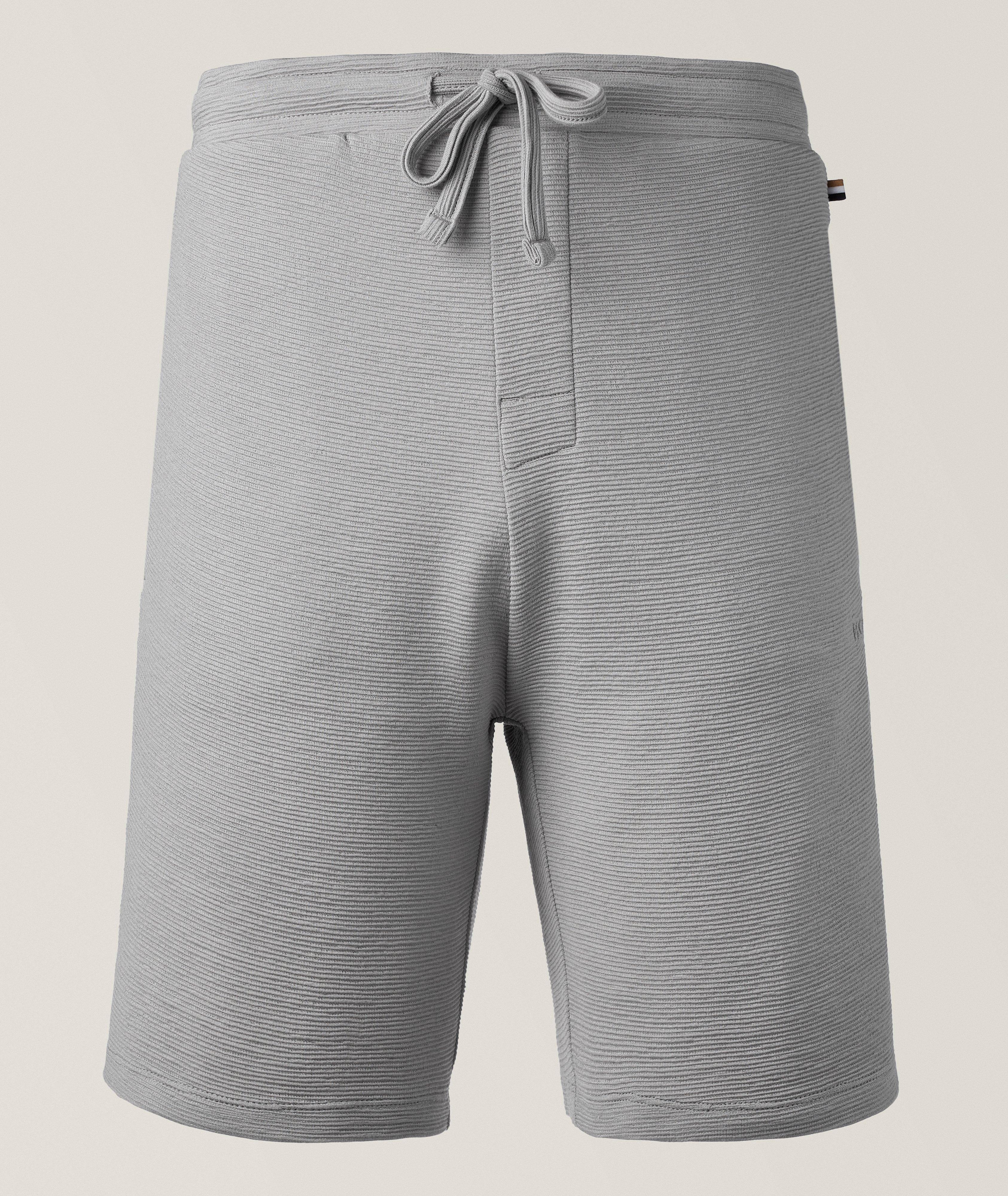 Stretch-Modal Ribbed Shorts image 0