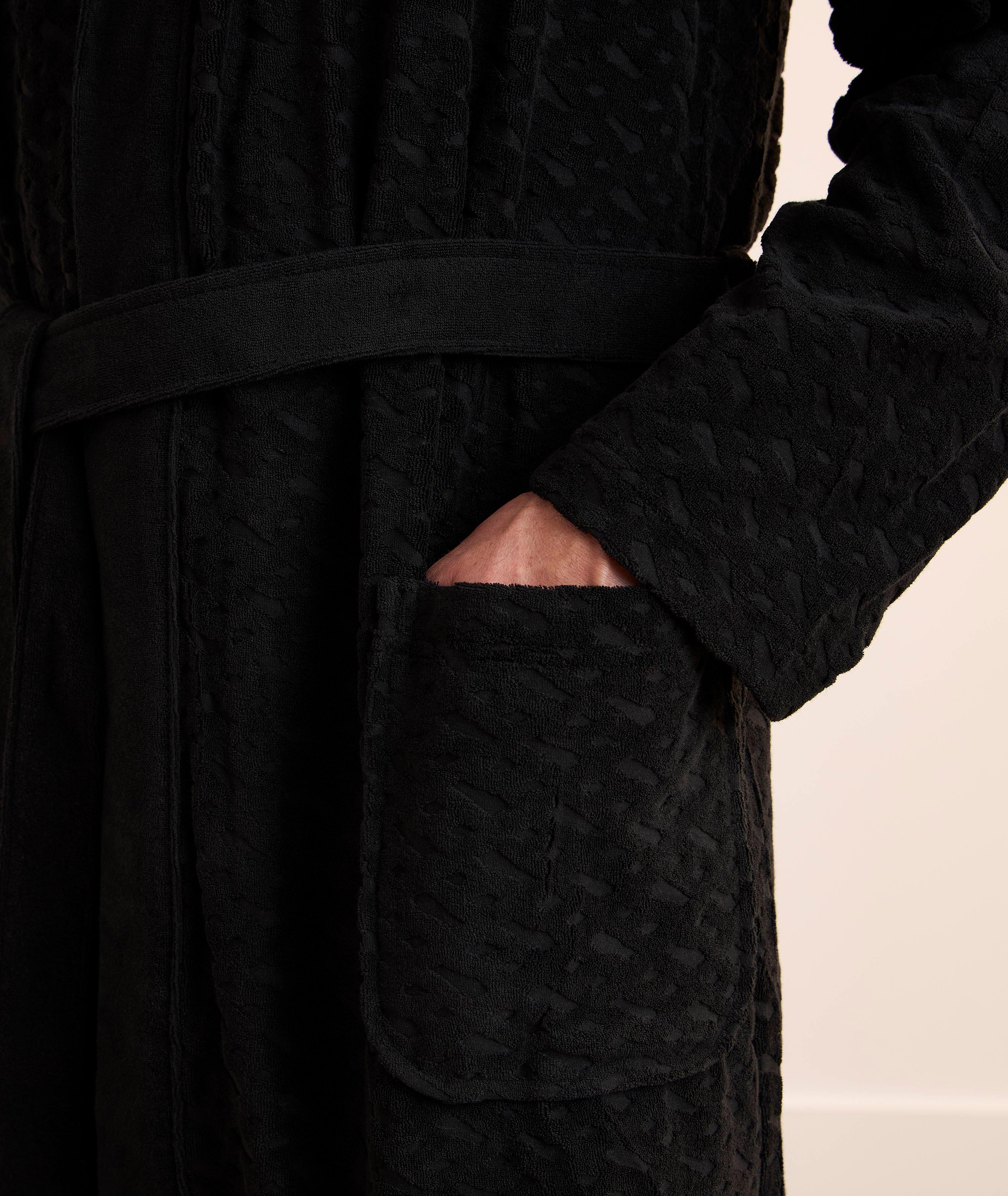 Abstract-Dot Embossed Terry Robe  image 3