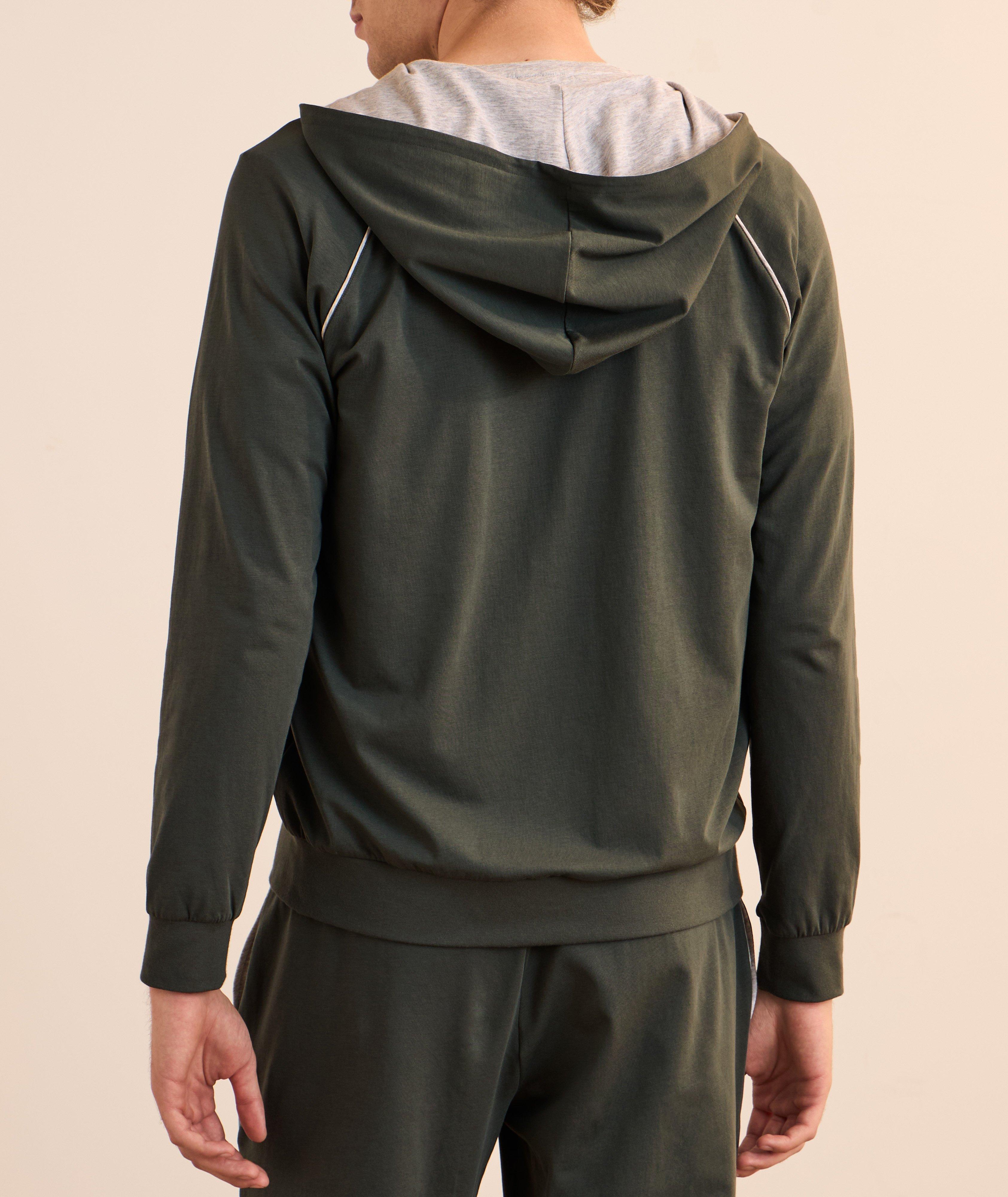 Stretch-Cotton Logo Hooded Sweatshirt image 2