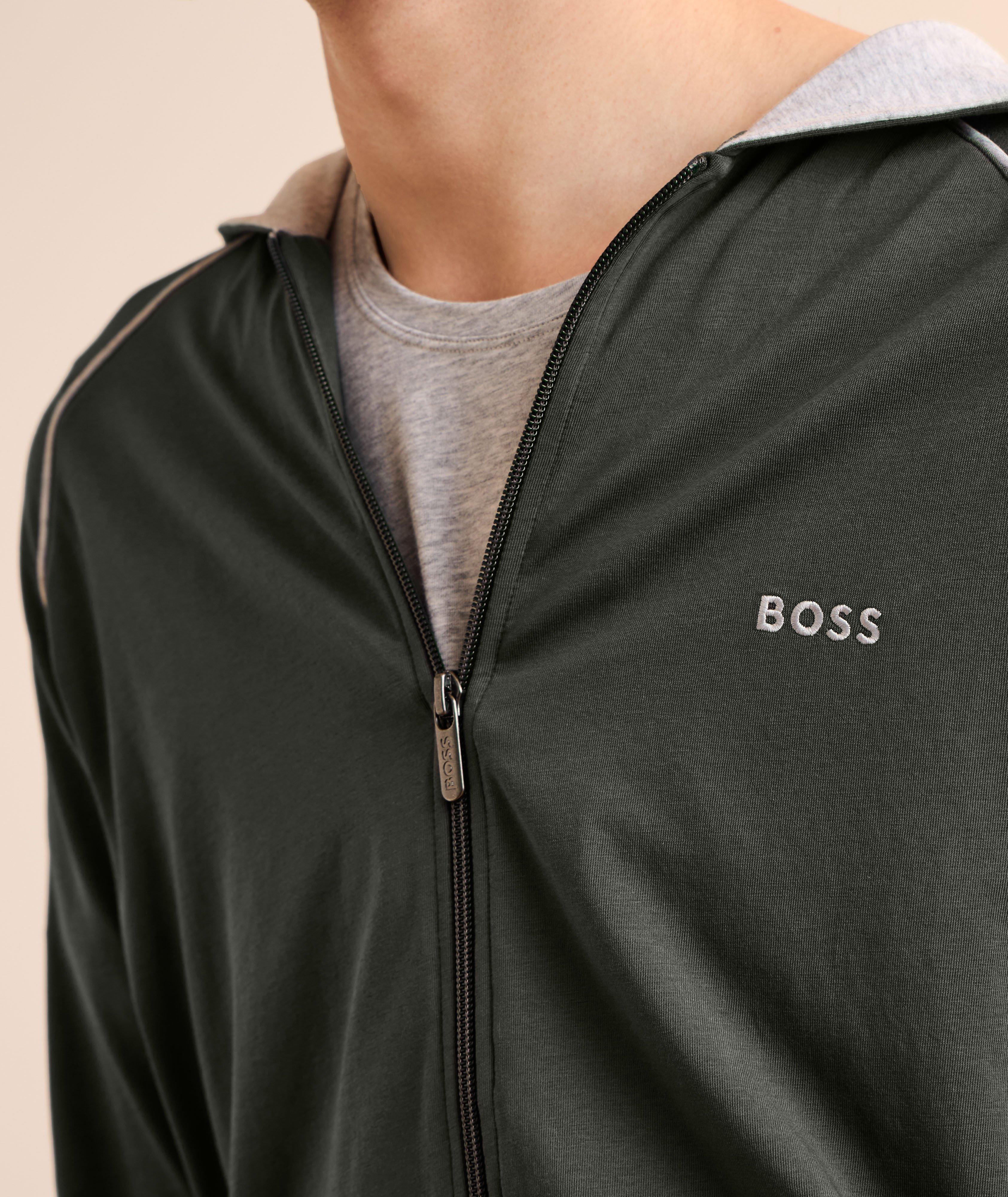 Stretch-Cotton Logo Hooded Sweatshirt image 3