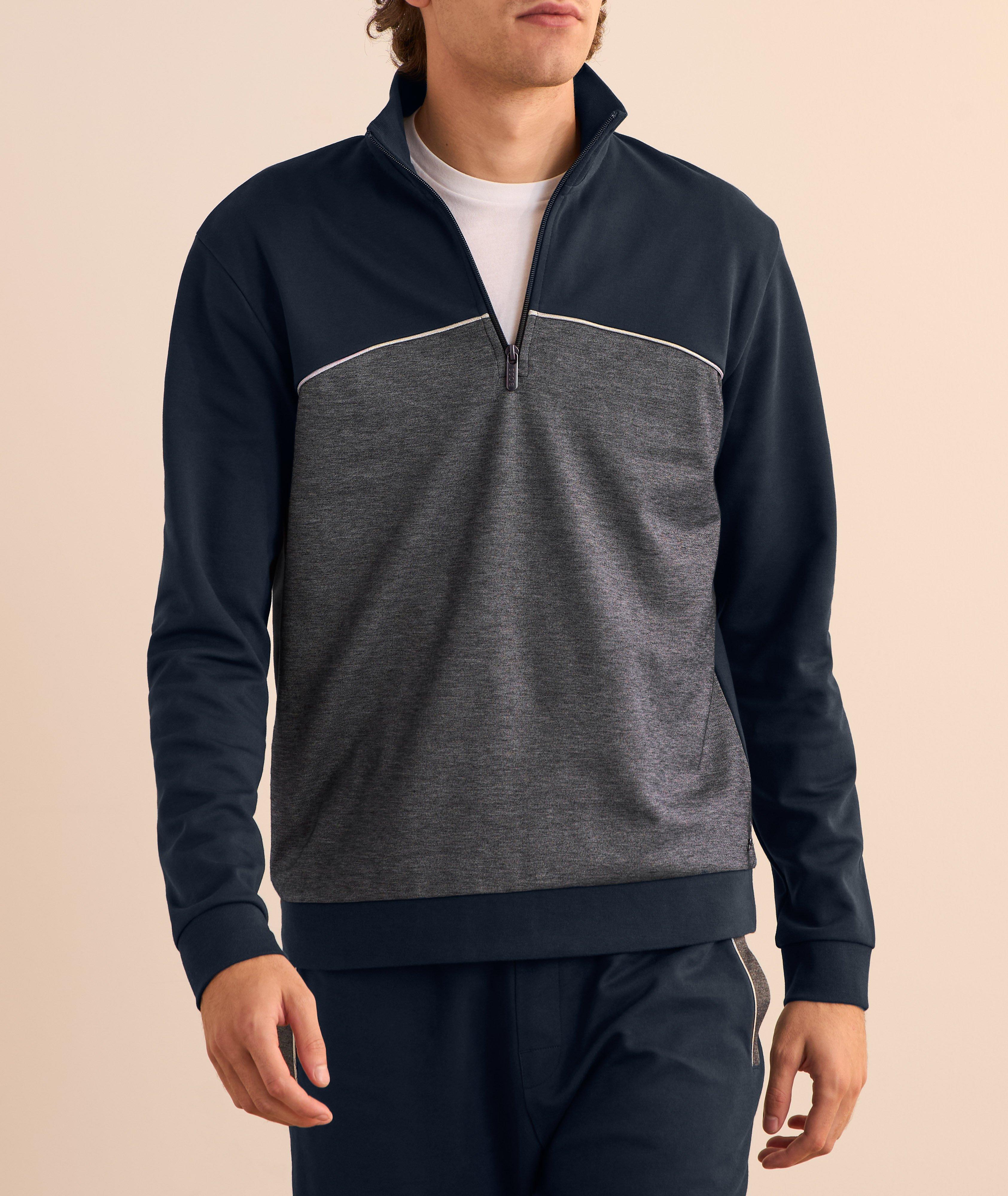 Blouson-pull en mélange de coton image 1