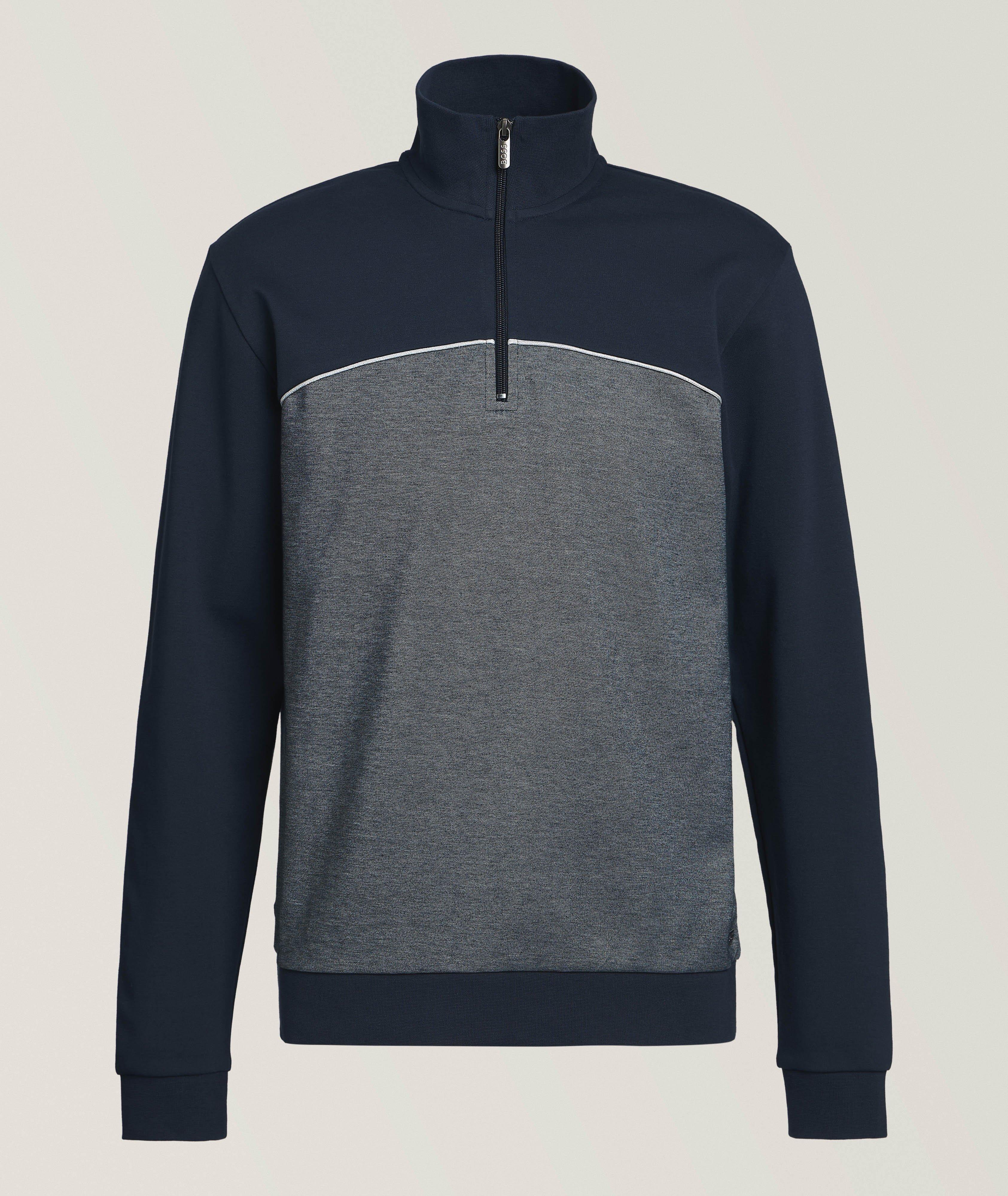 Blouson-pull en mélange de coton image 0