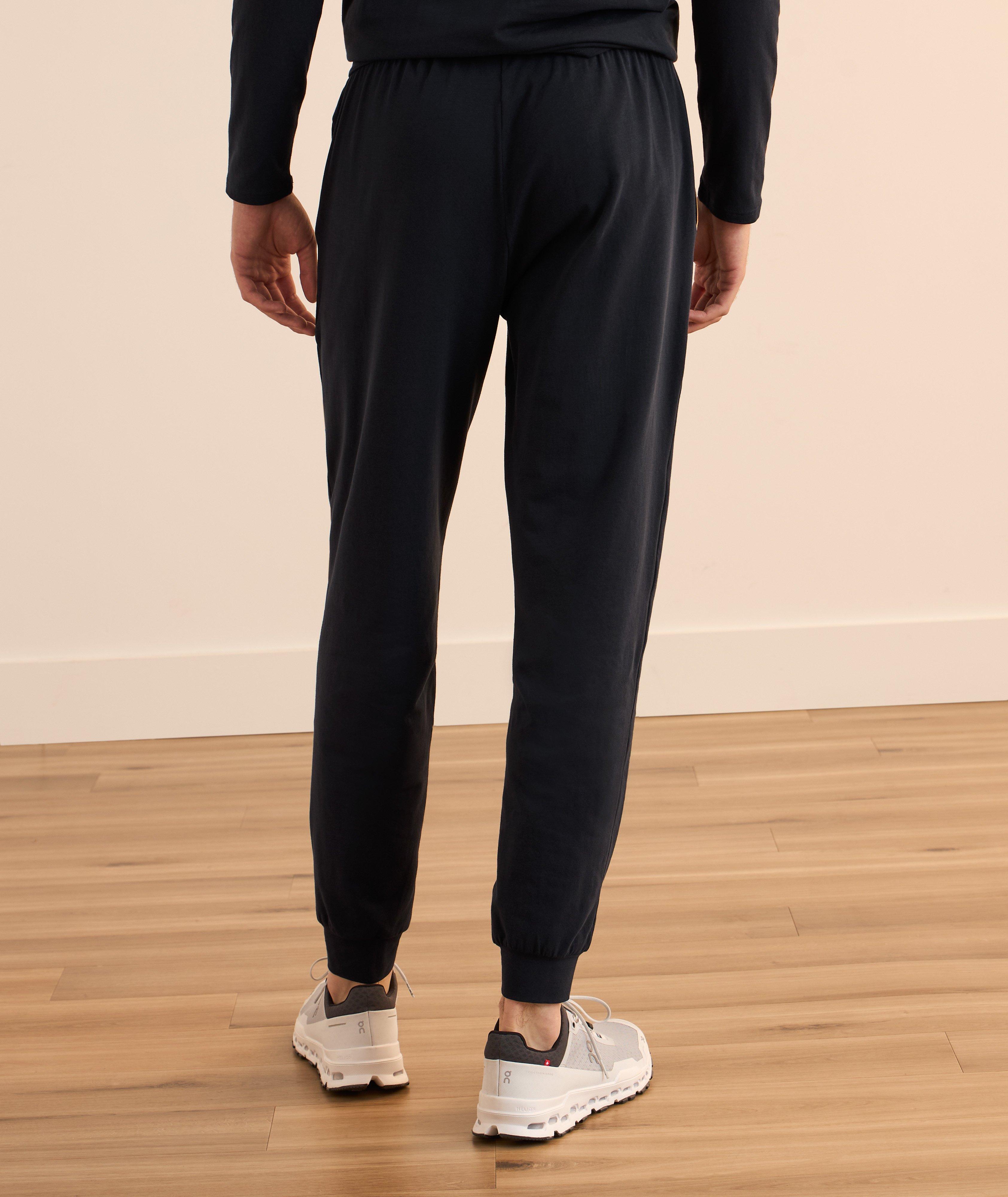 Contrast Tipping Stretch-Cotton Joggers image 2