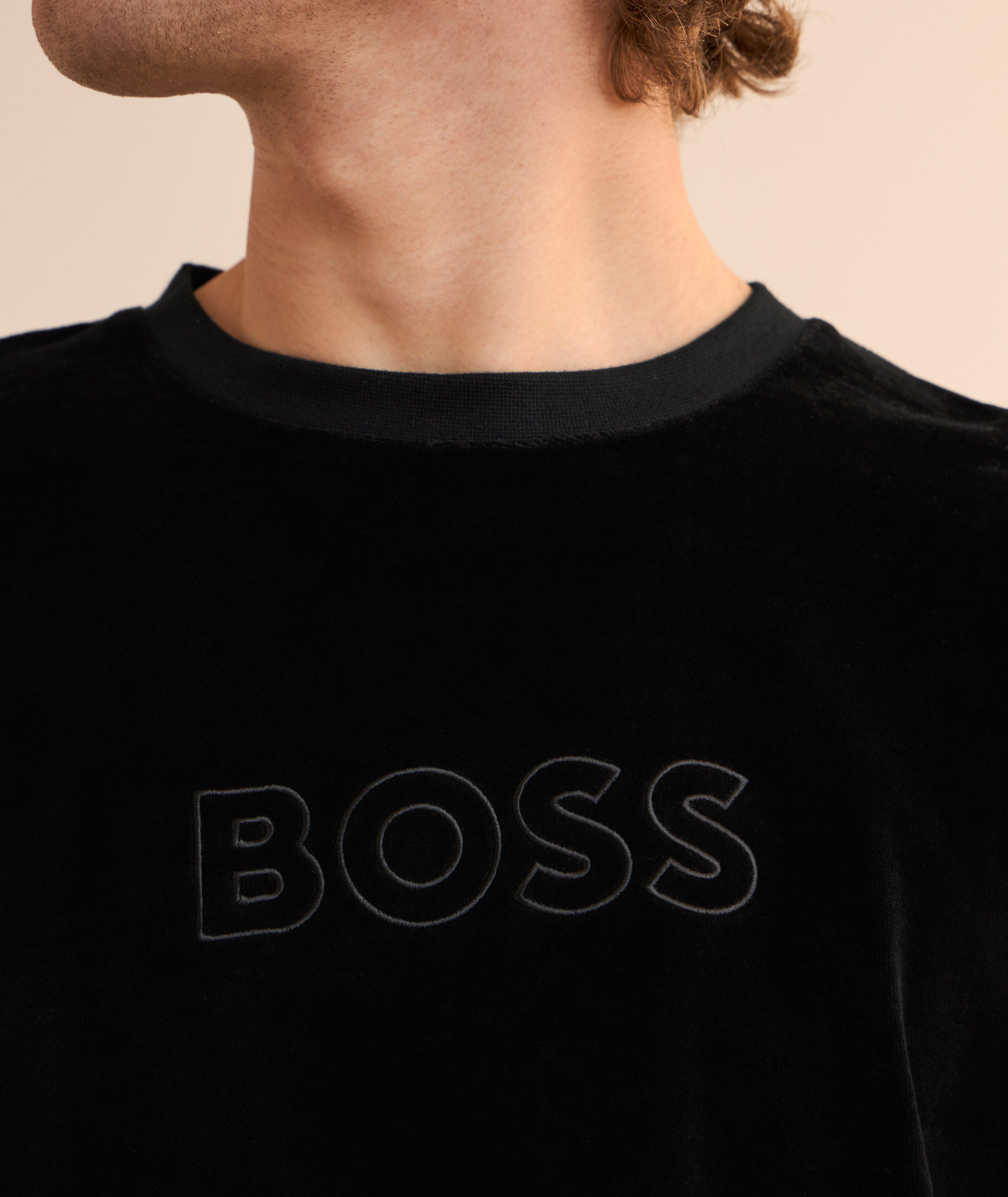 Logo Cotton-Blend Velour Sweatshirt  image 3