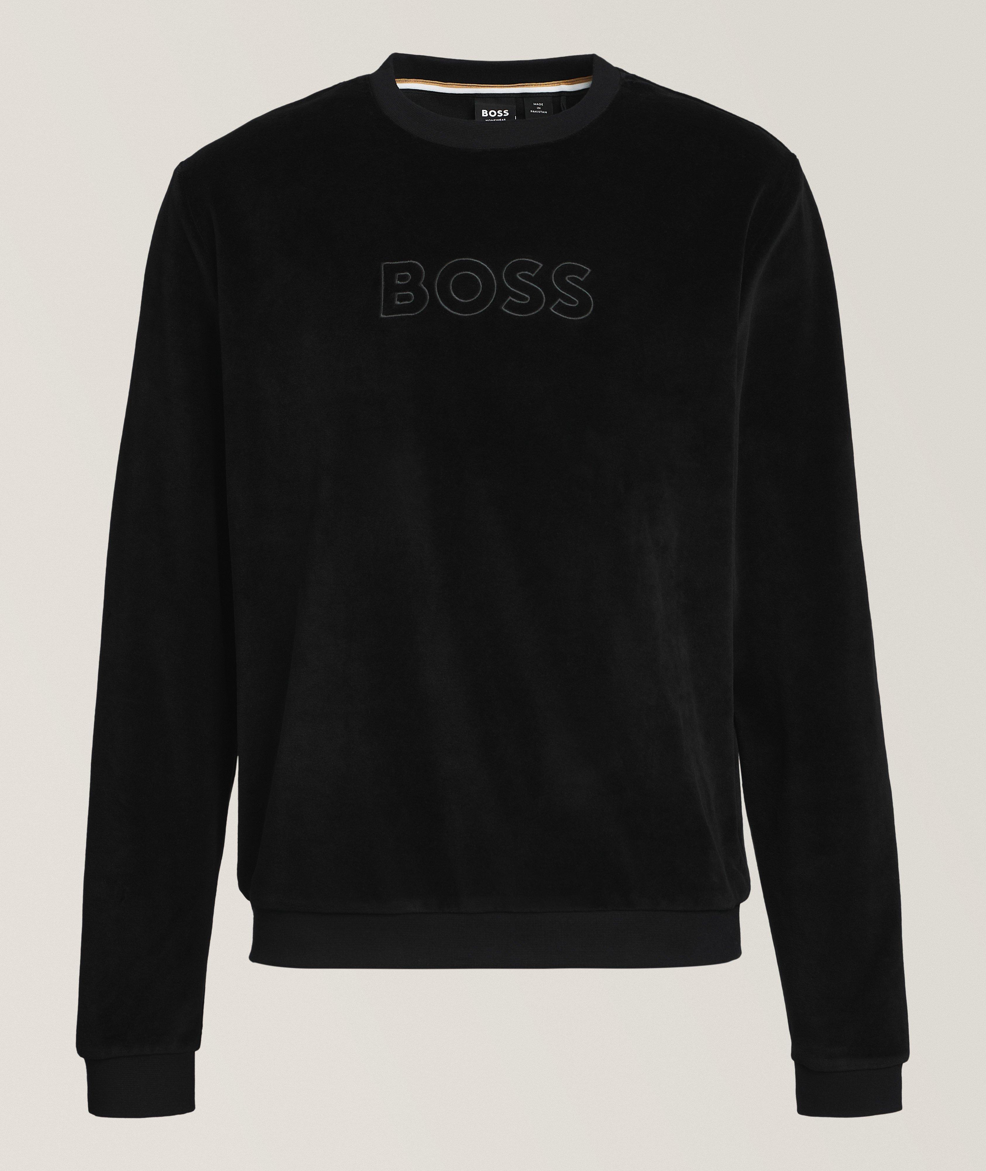 Logo Cotton-Blend Velour Sweatshirt  image 0