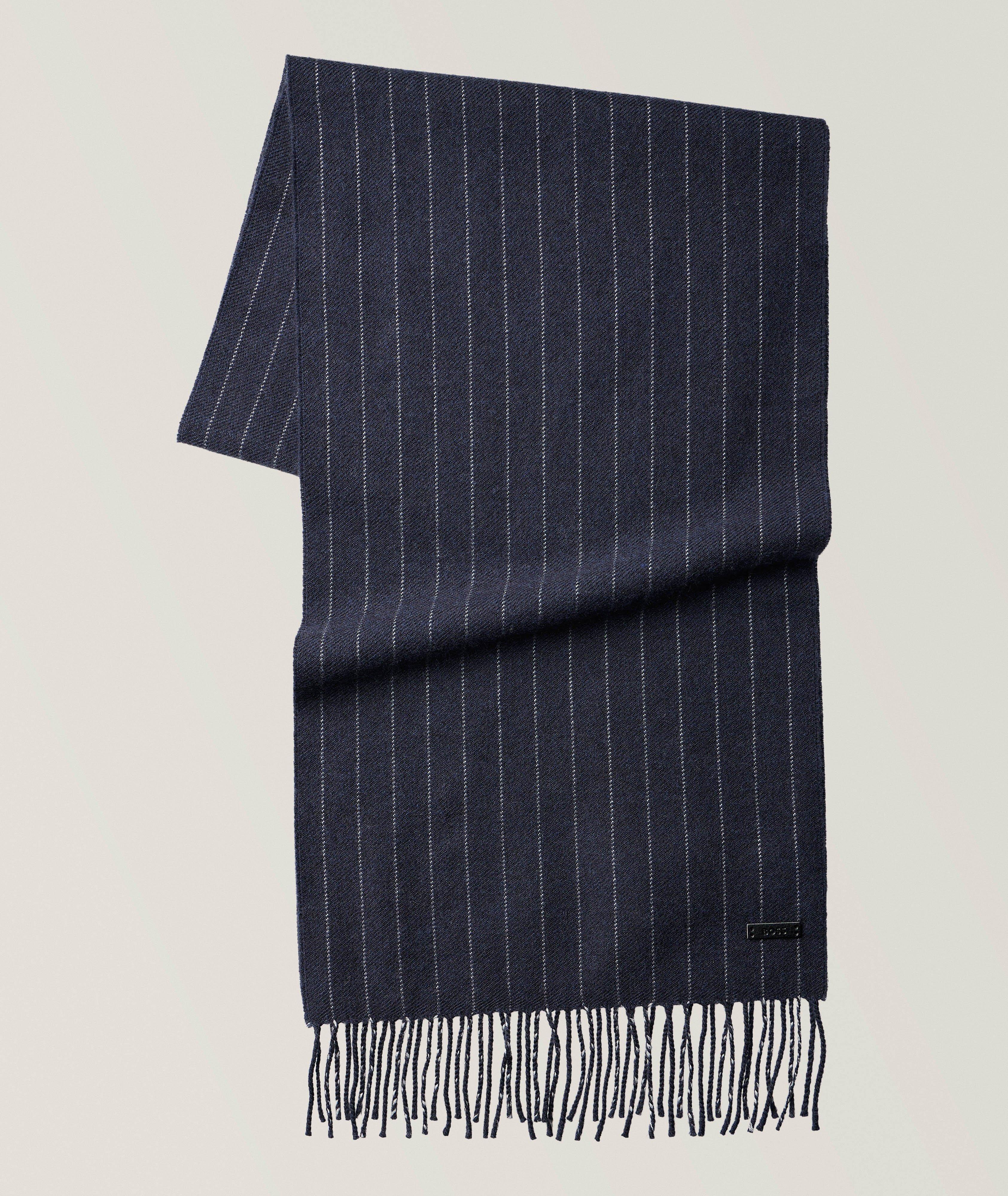 Stellan Pinstripe Wool Scarf  image 0