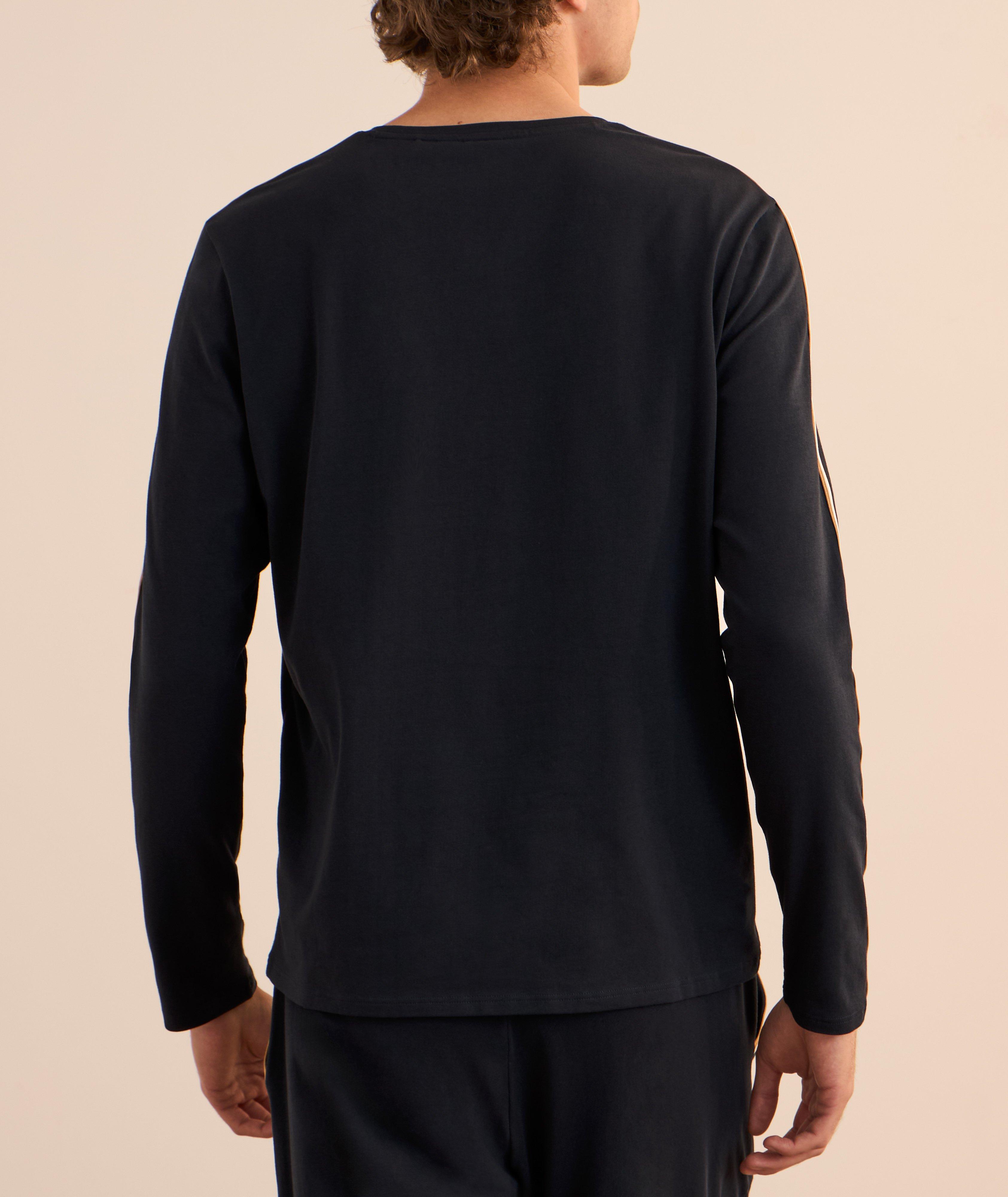 Contrast Tipping Stretch-Cotton T-Shirt  image 2