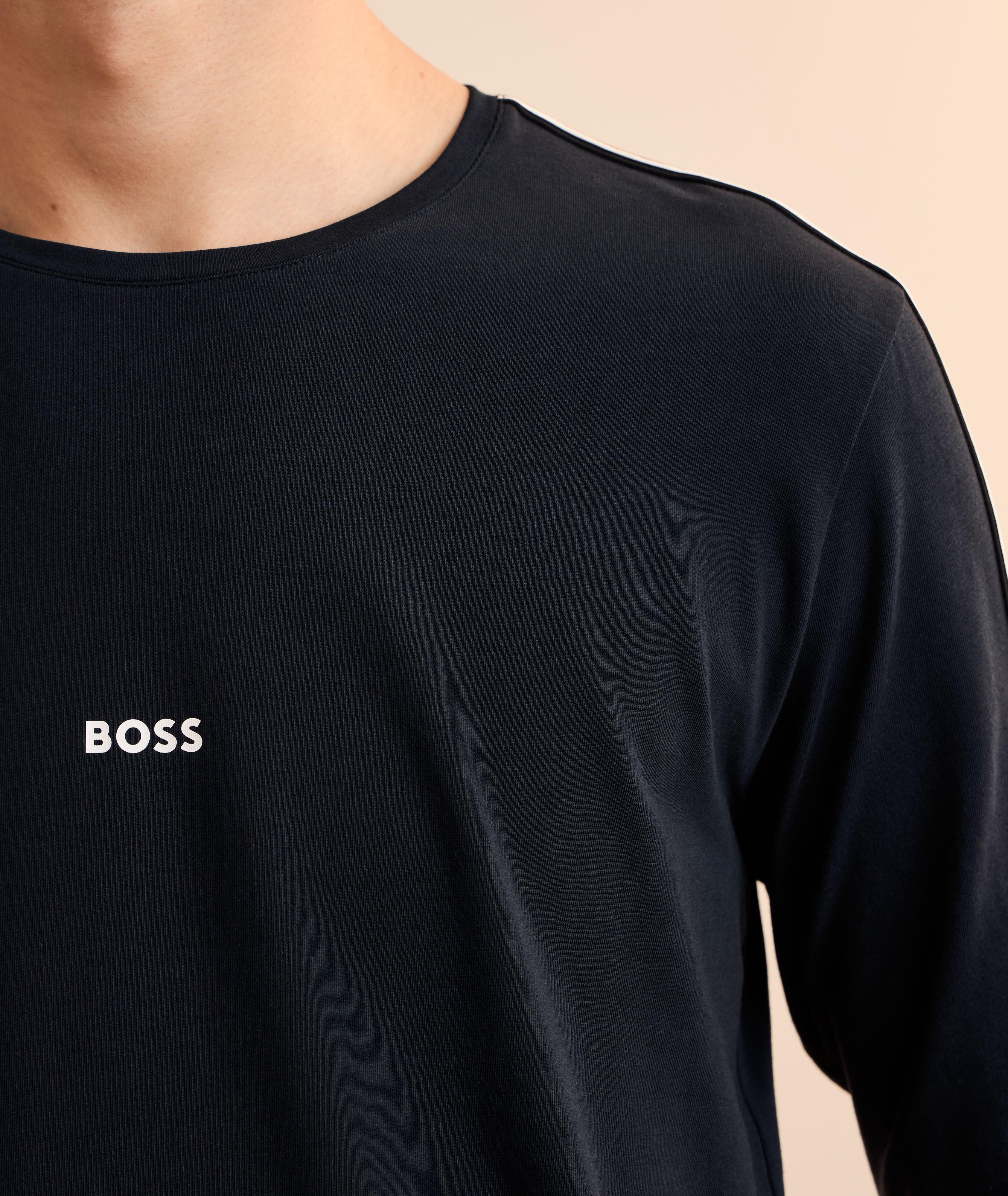 Contrast Tipping Stretch-Cotton T-Shirt  image 3