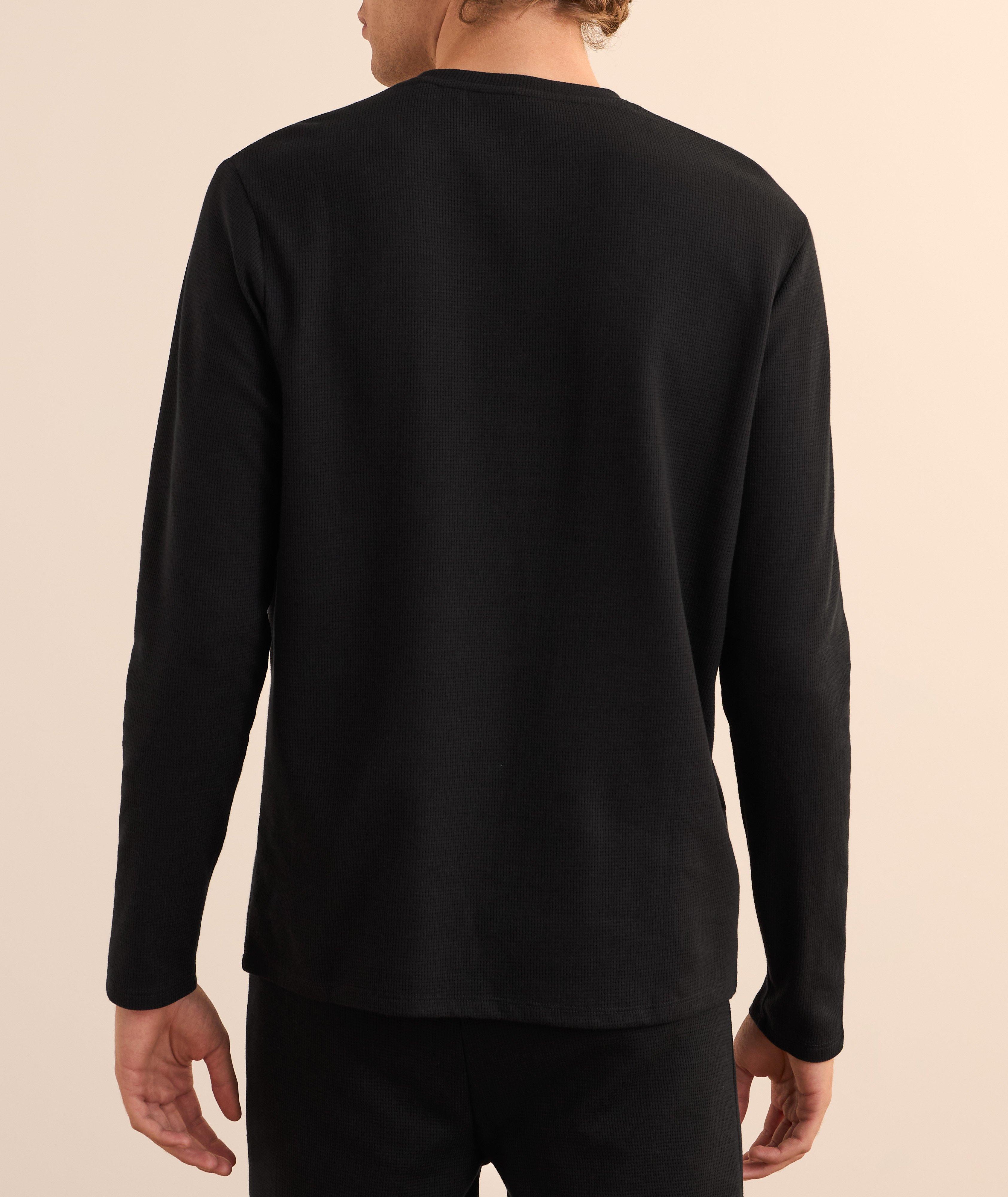 Waffle-Knit Cotton-Blend T-Shirt  image 1