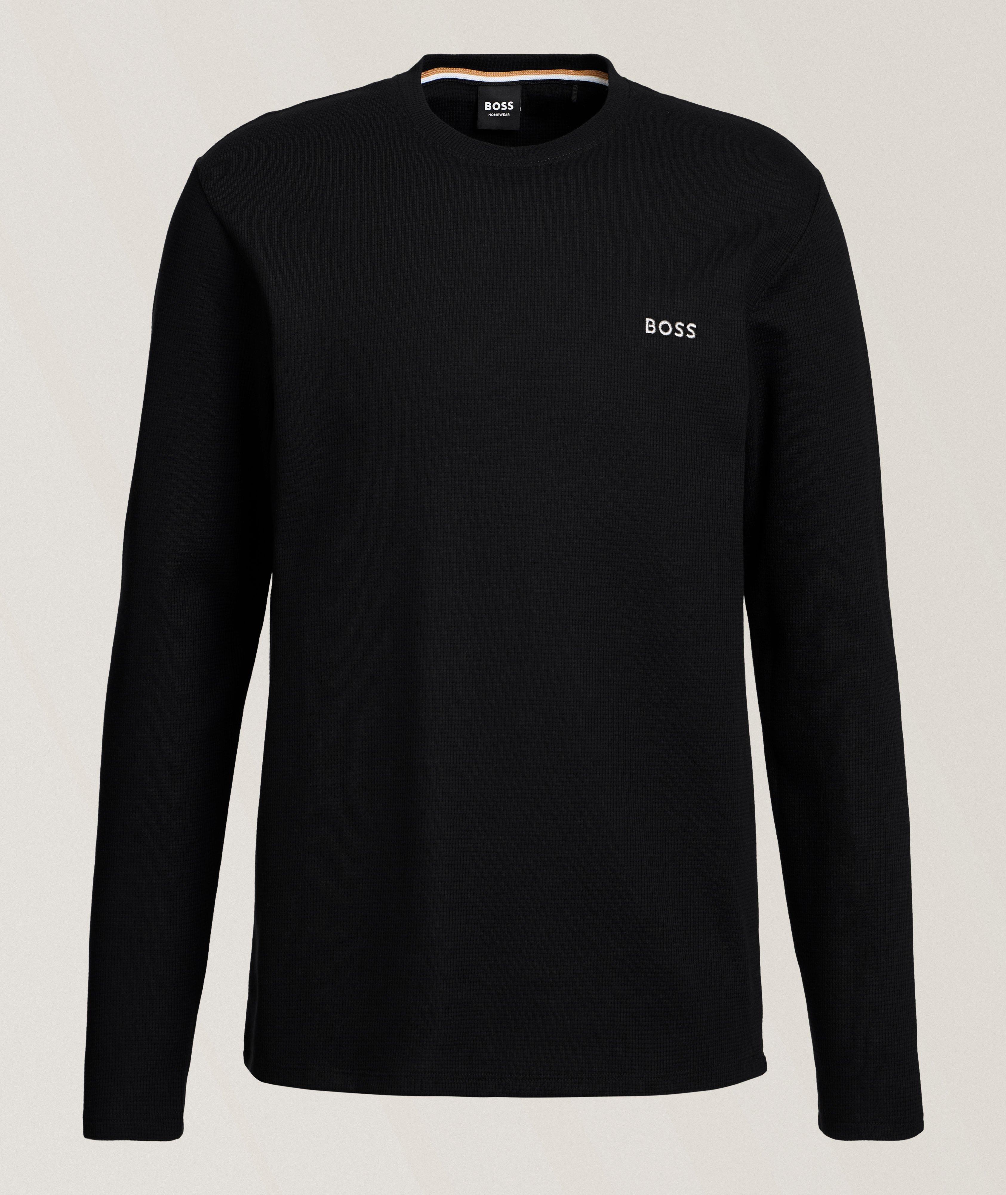 Waffle-Knit Cotton-Blend T-Shirt  image 0