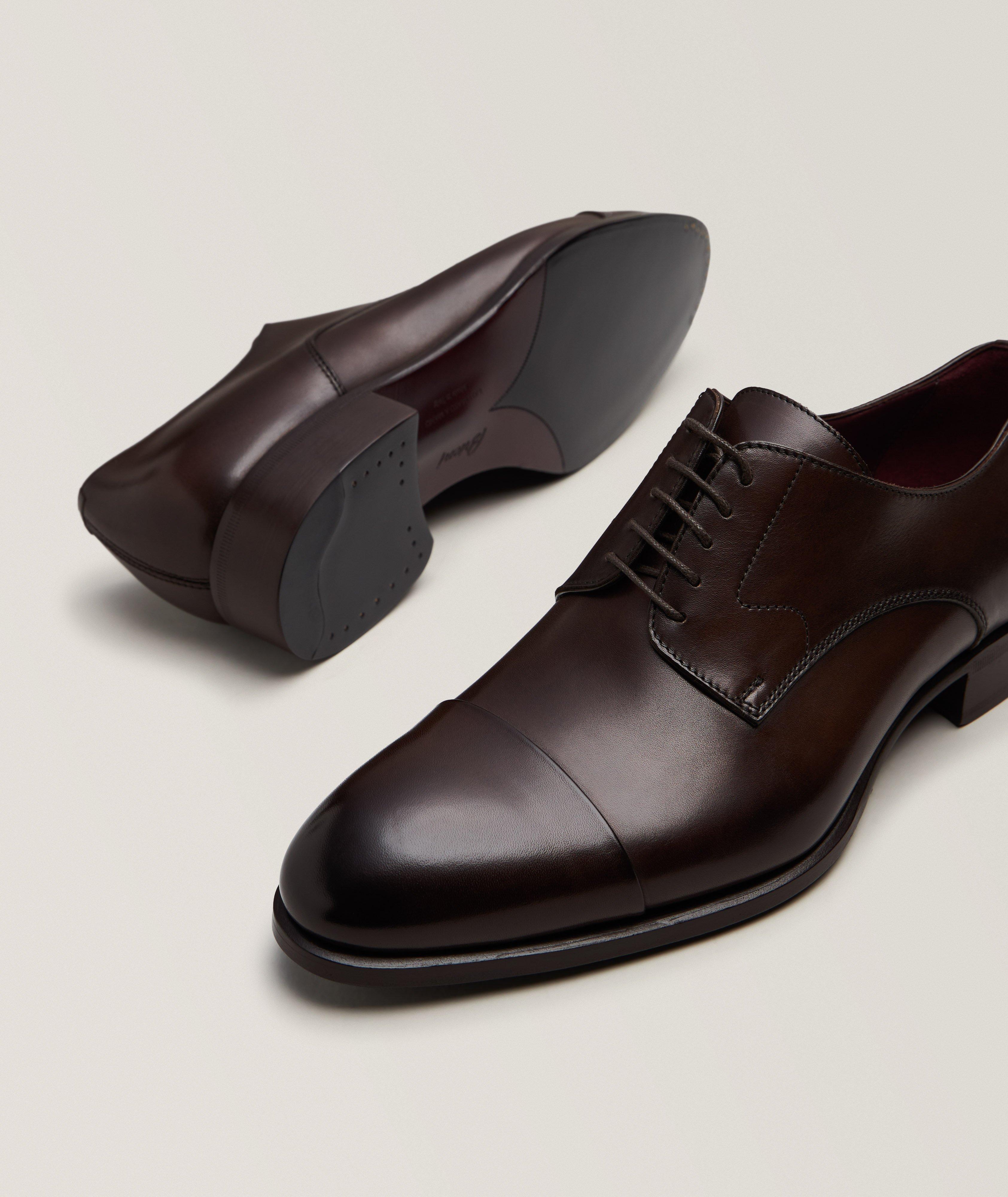 Burnished Leather Cap-Toe Derbies image 3