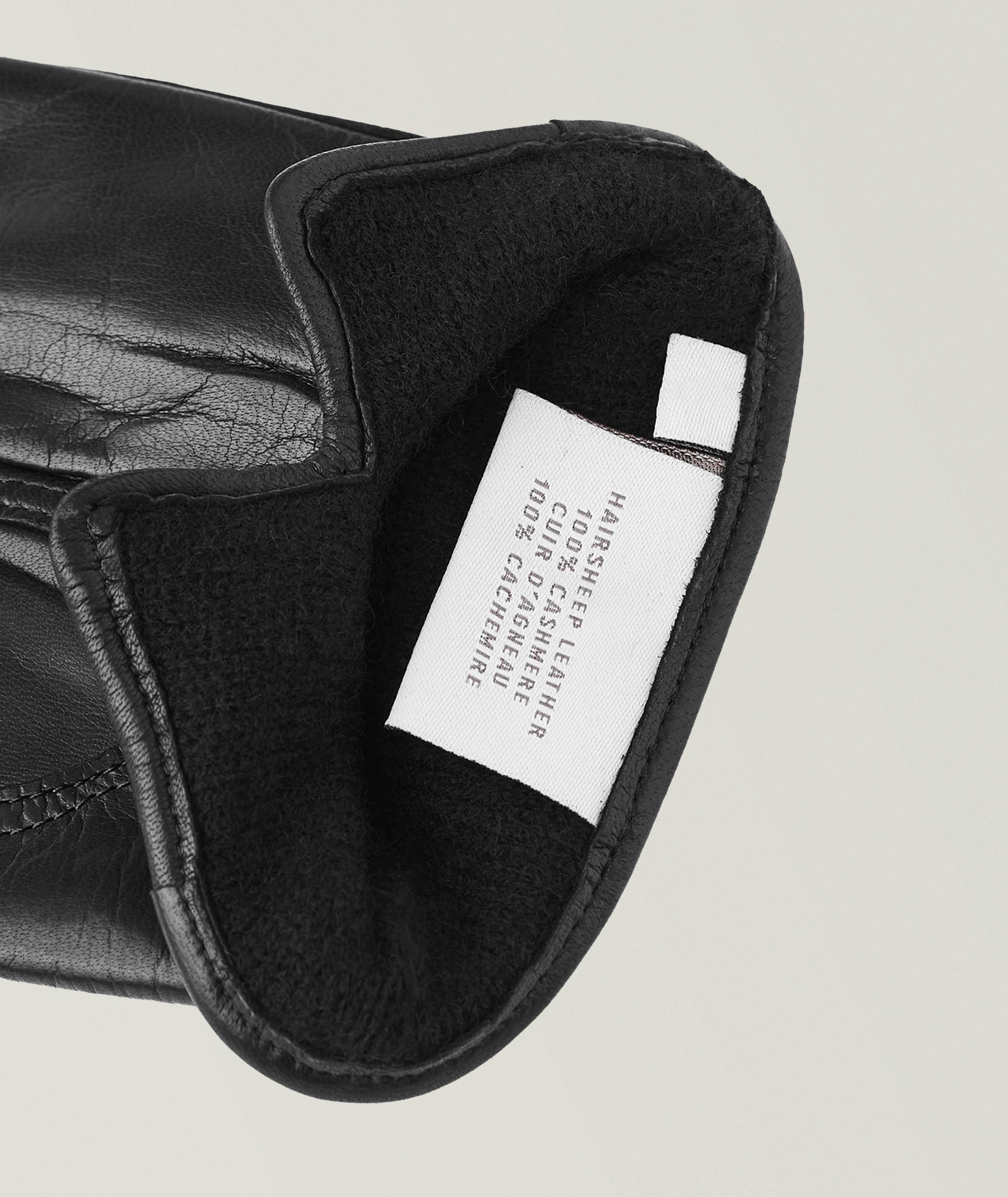 Gants en cuir de mouton et cachemire image 2