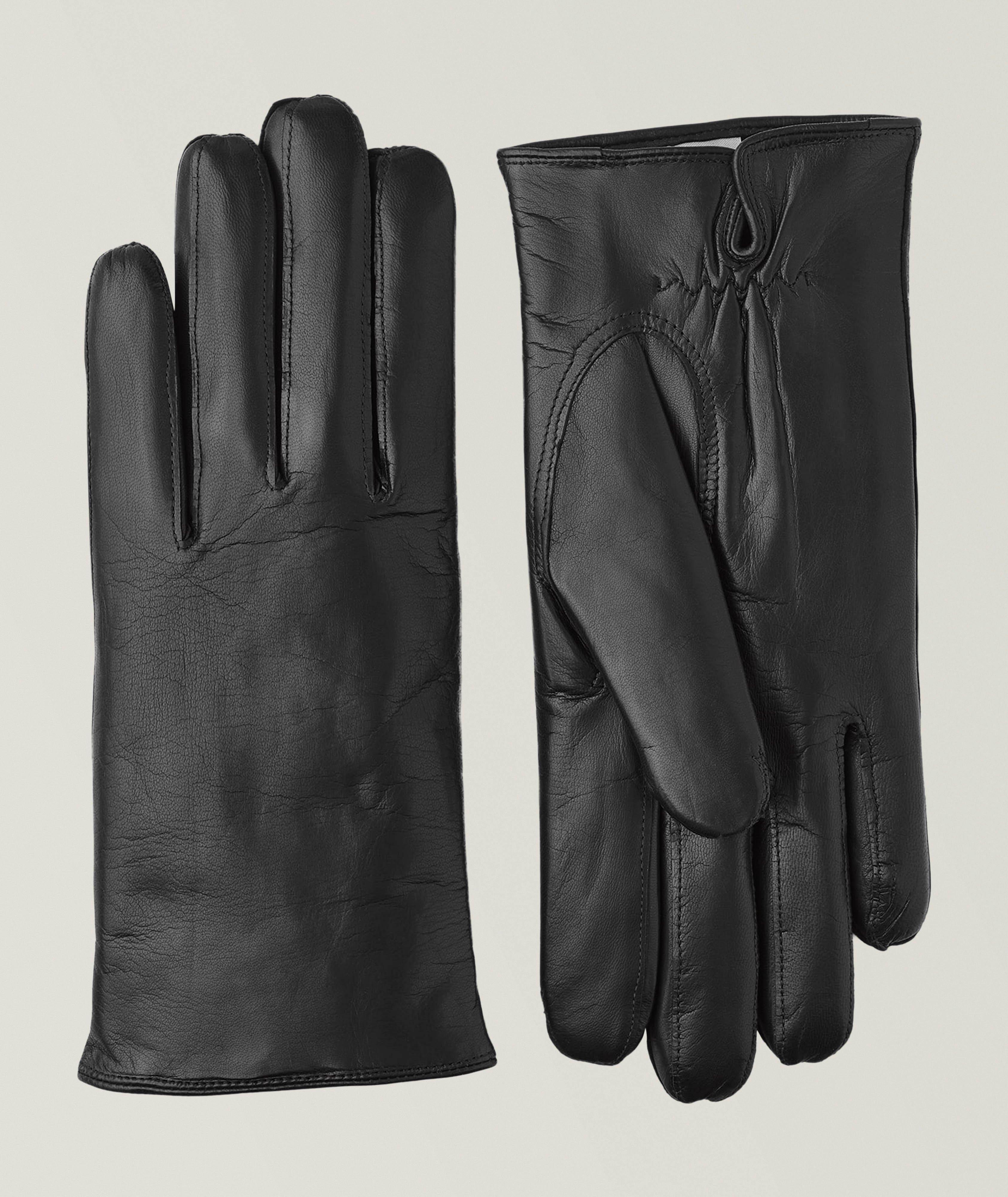 Gants en cuir de mouton et cachemire image 0