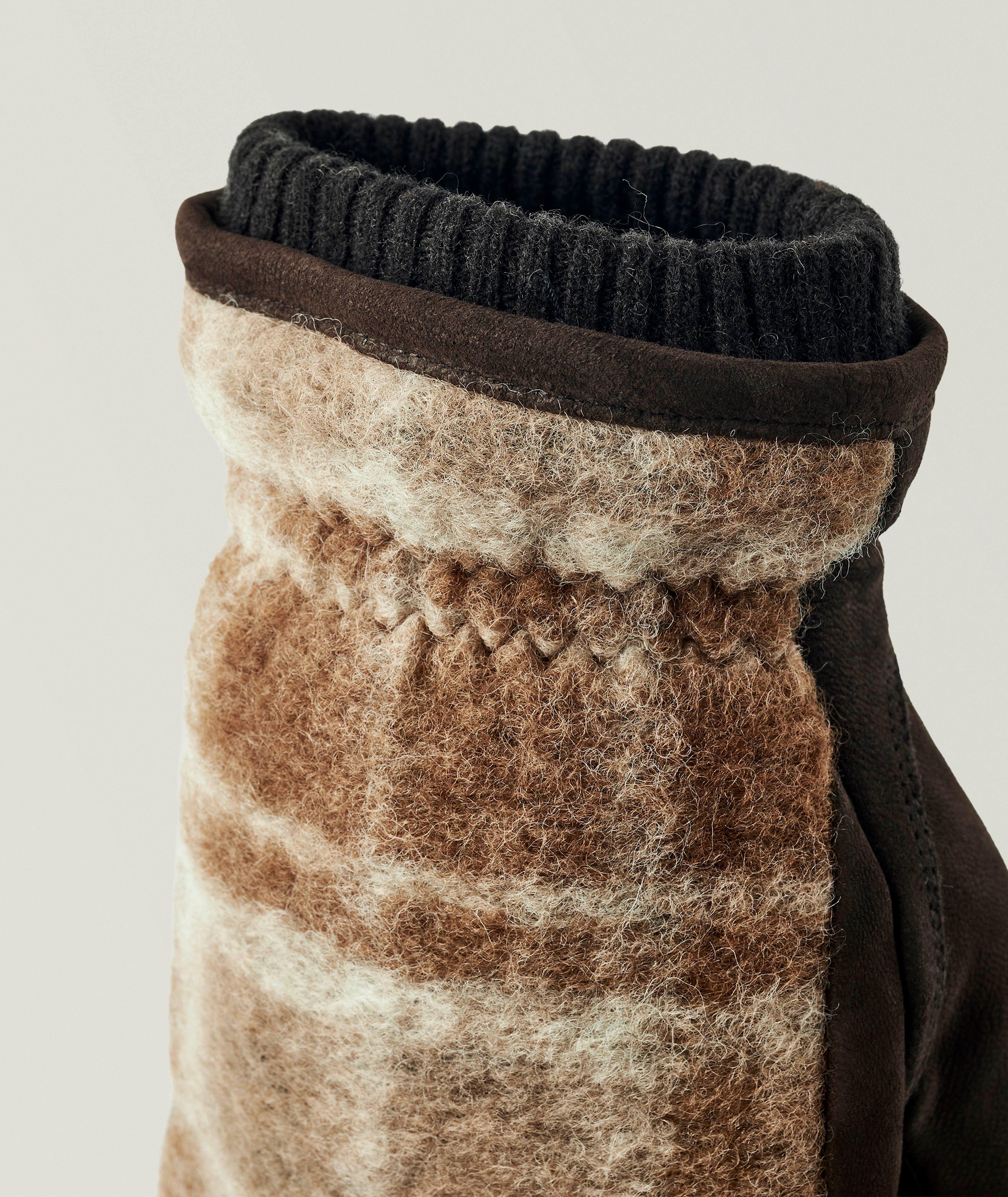 Noah Leather 
Wool Gloves  image 3