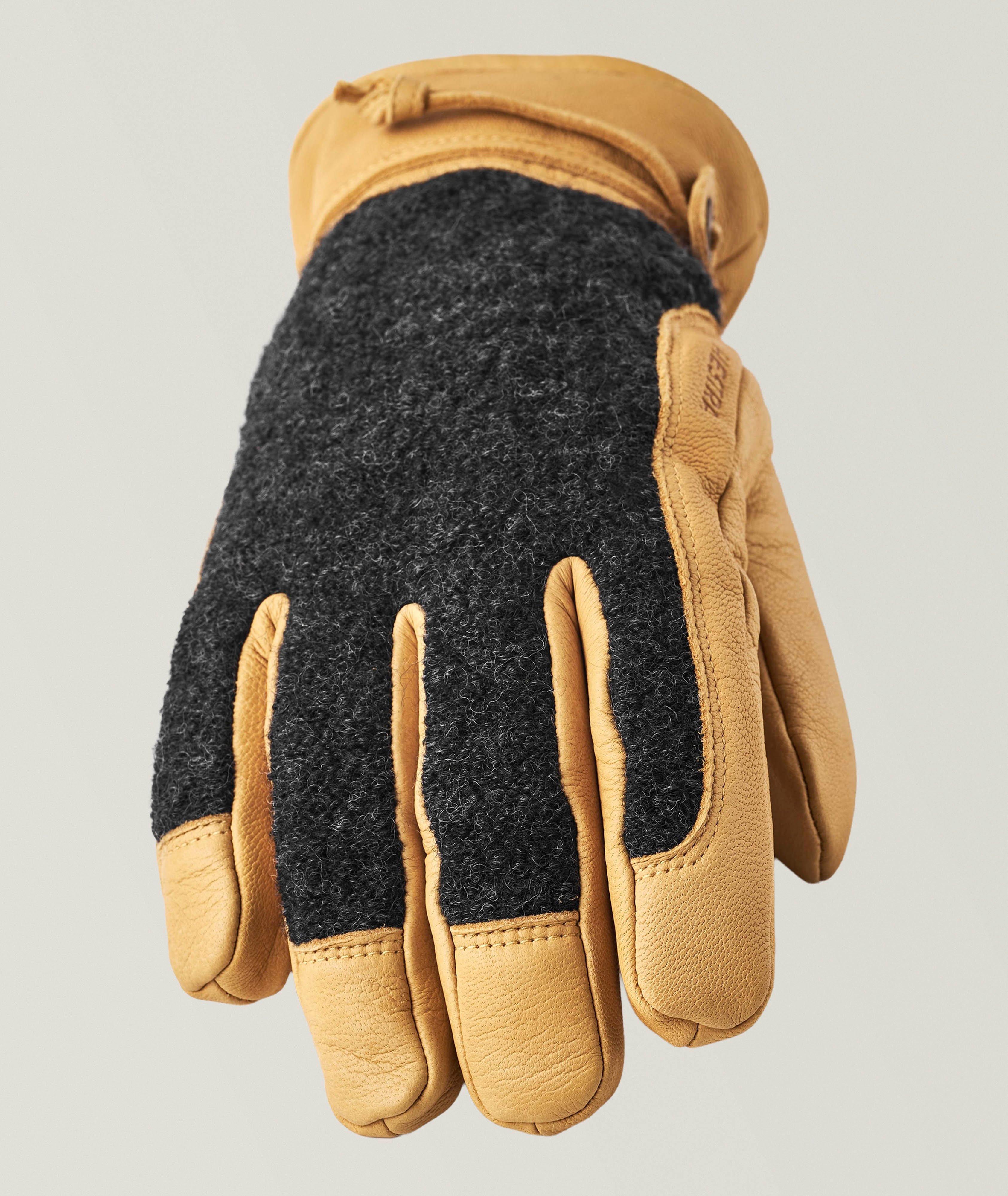 Daniel Felted Wool 
Leather Gloves image 2