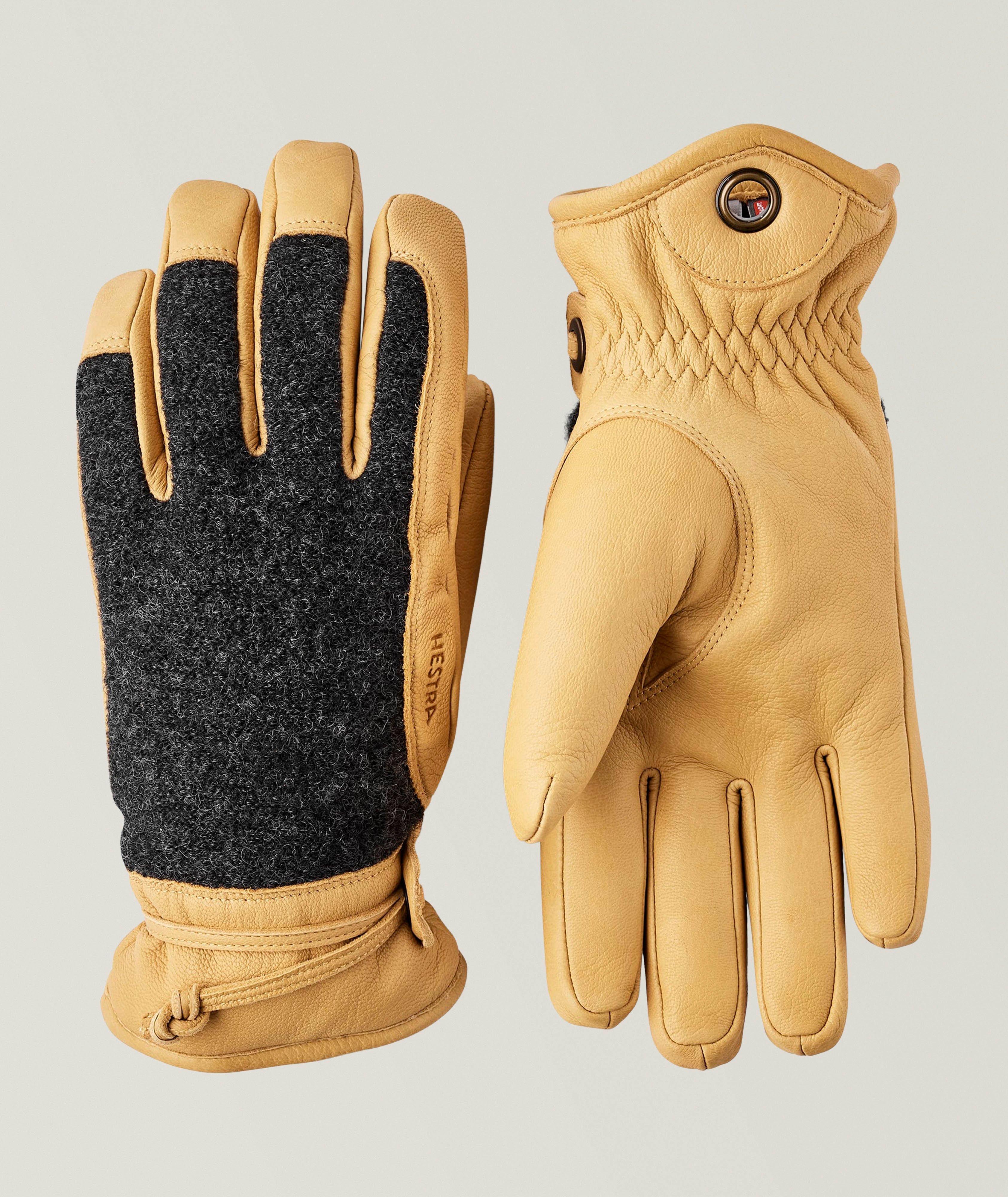 Daniel Felted Wool 
Leather Gloves image 0