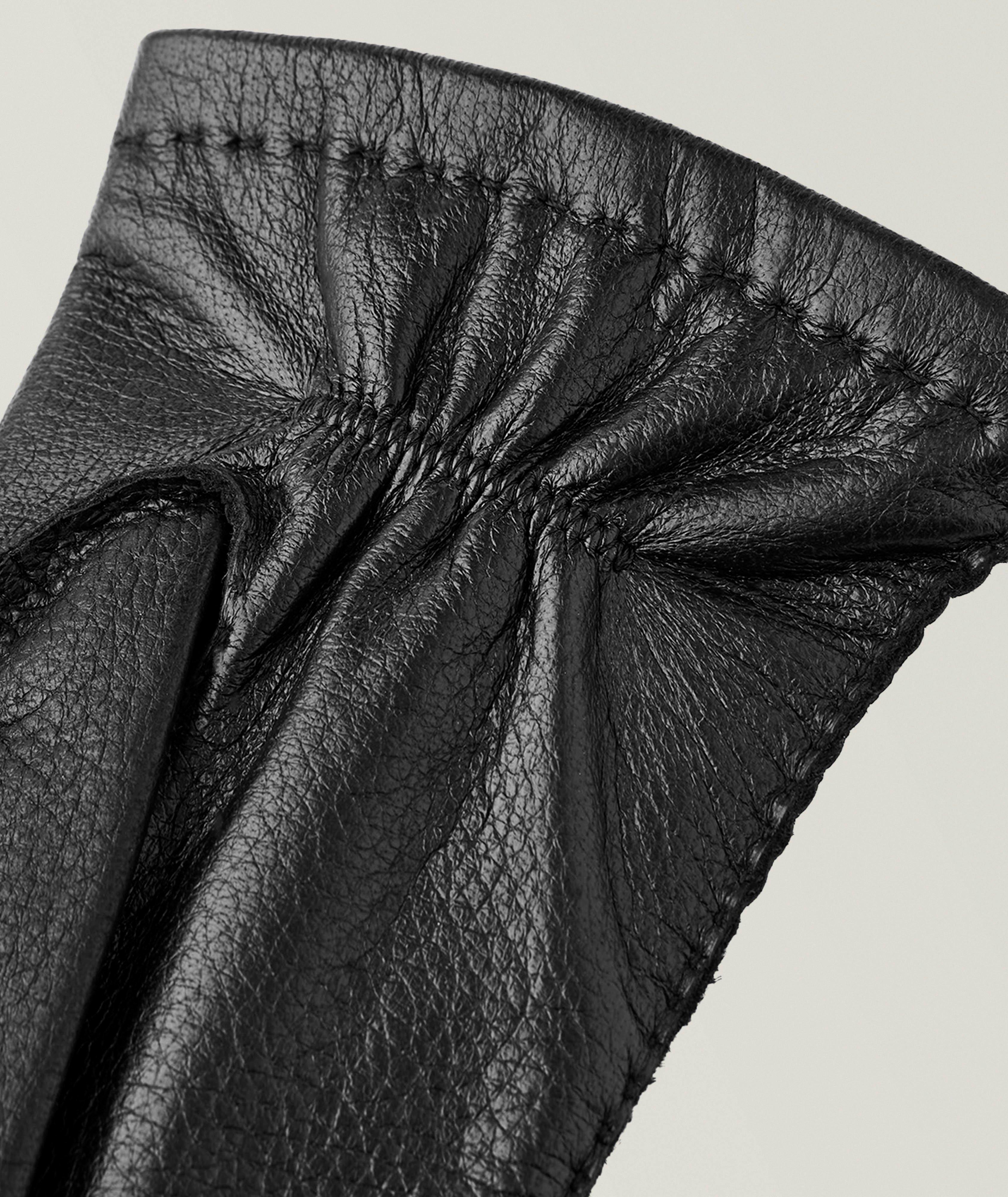 Gants en cuir d’élan et cachemire image 2