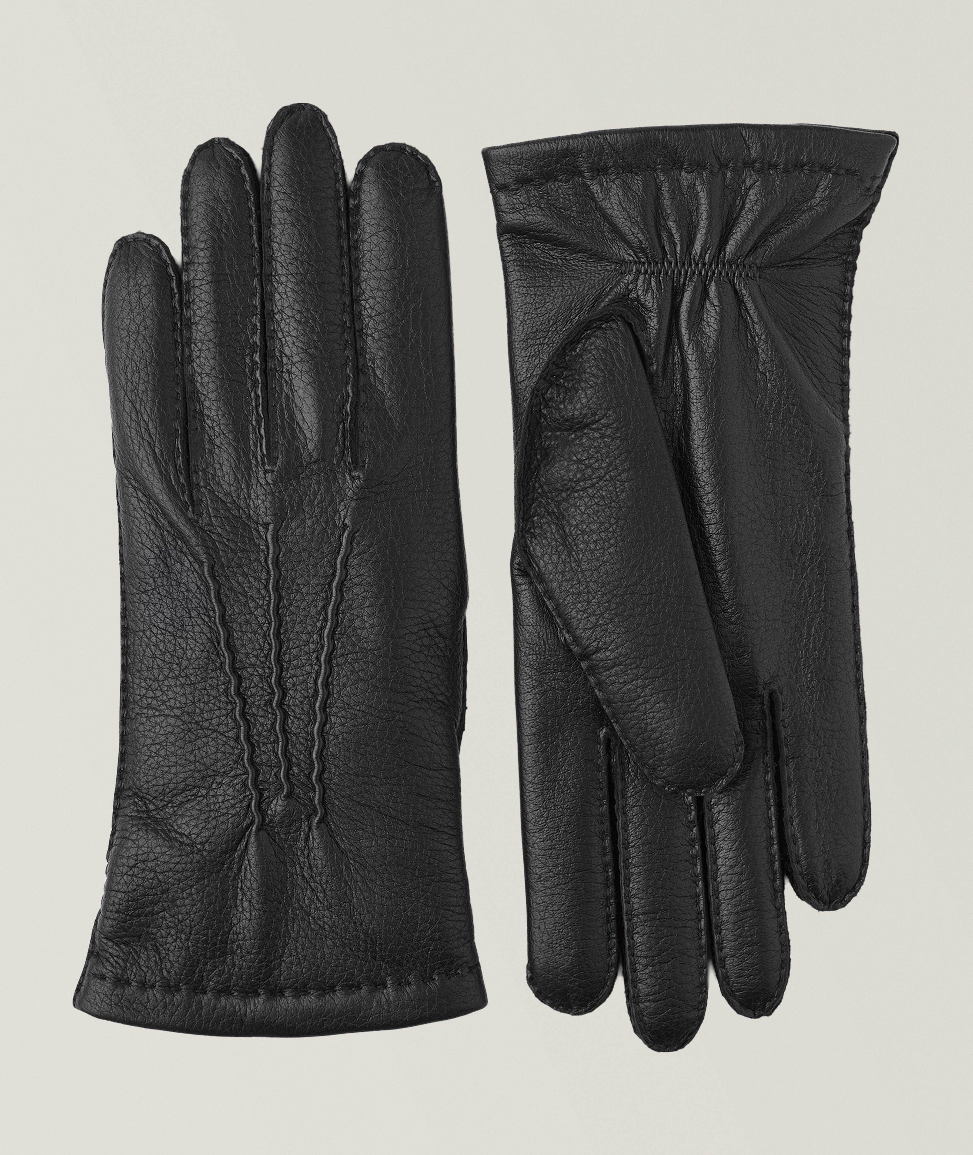Gants en cuir d’élan et cachemire image 0